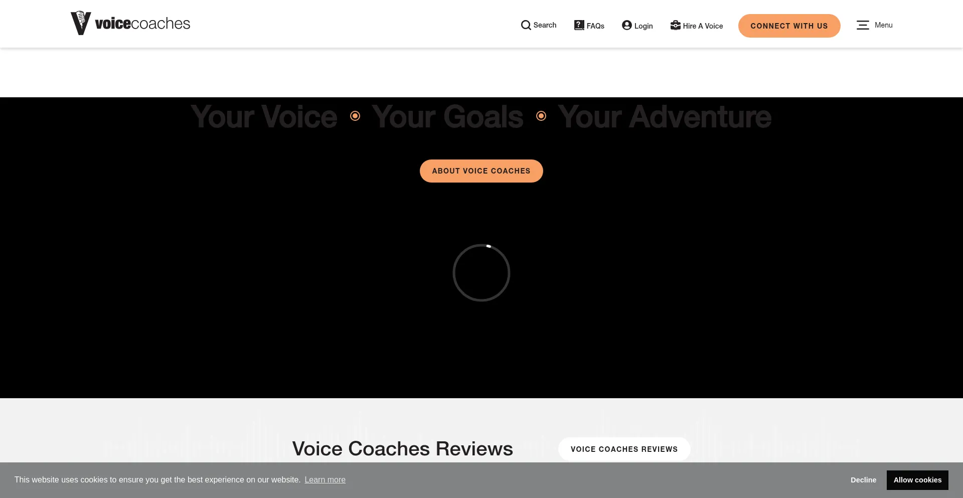 Voicecoaches.com Screenshot