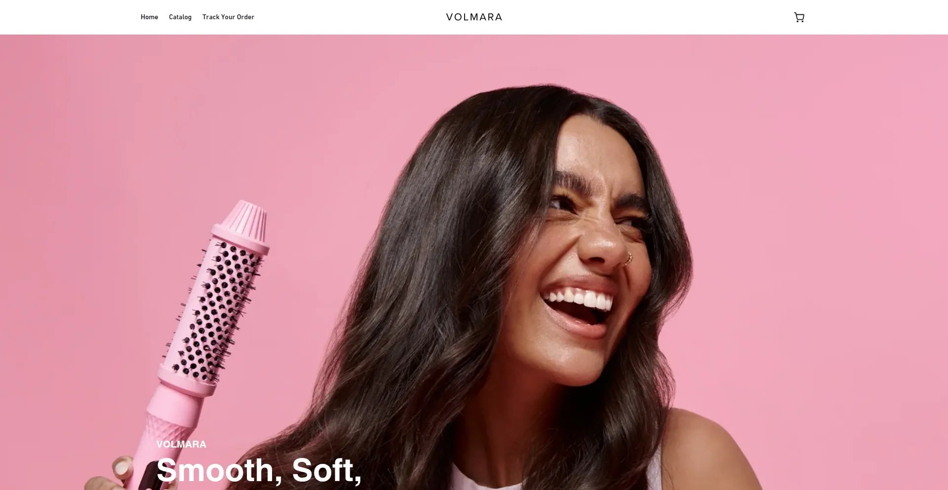 Website screenshot of Volmara.com