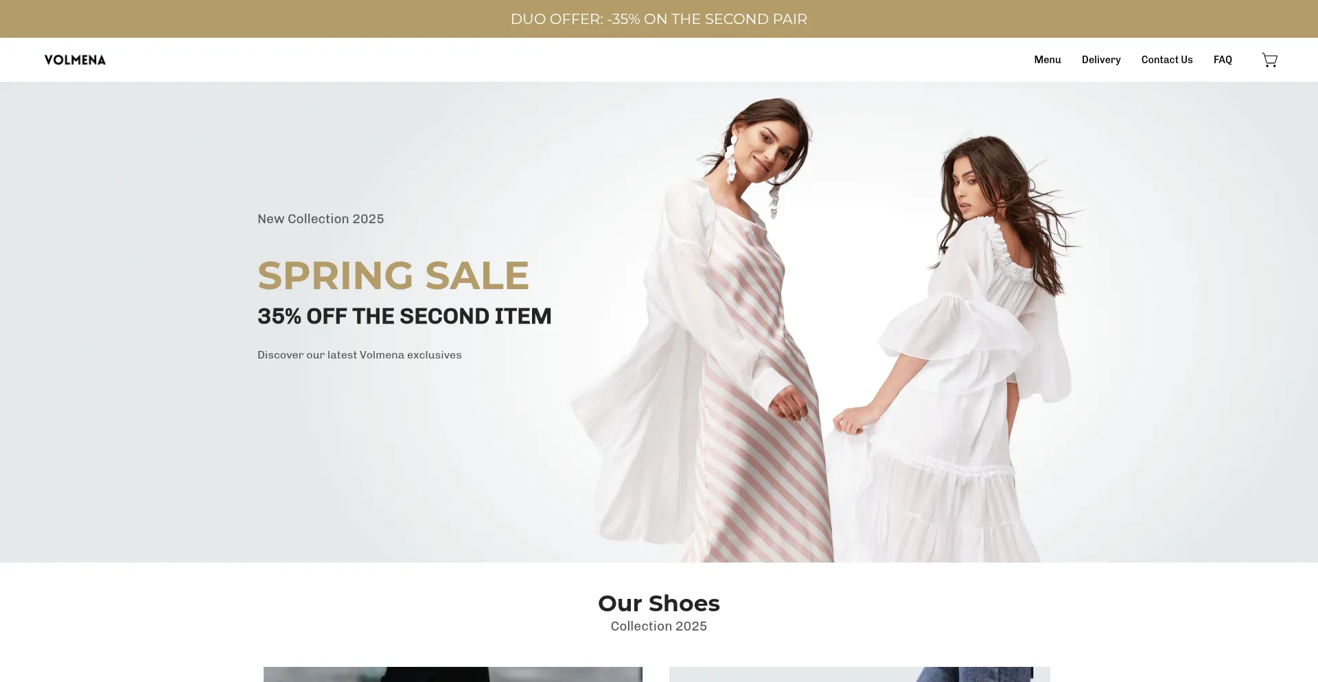Website screenshot of Volmena-store.com