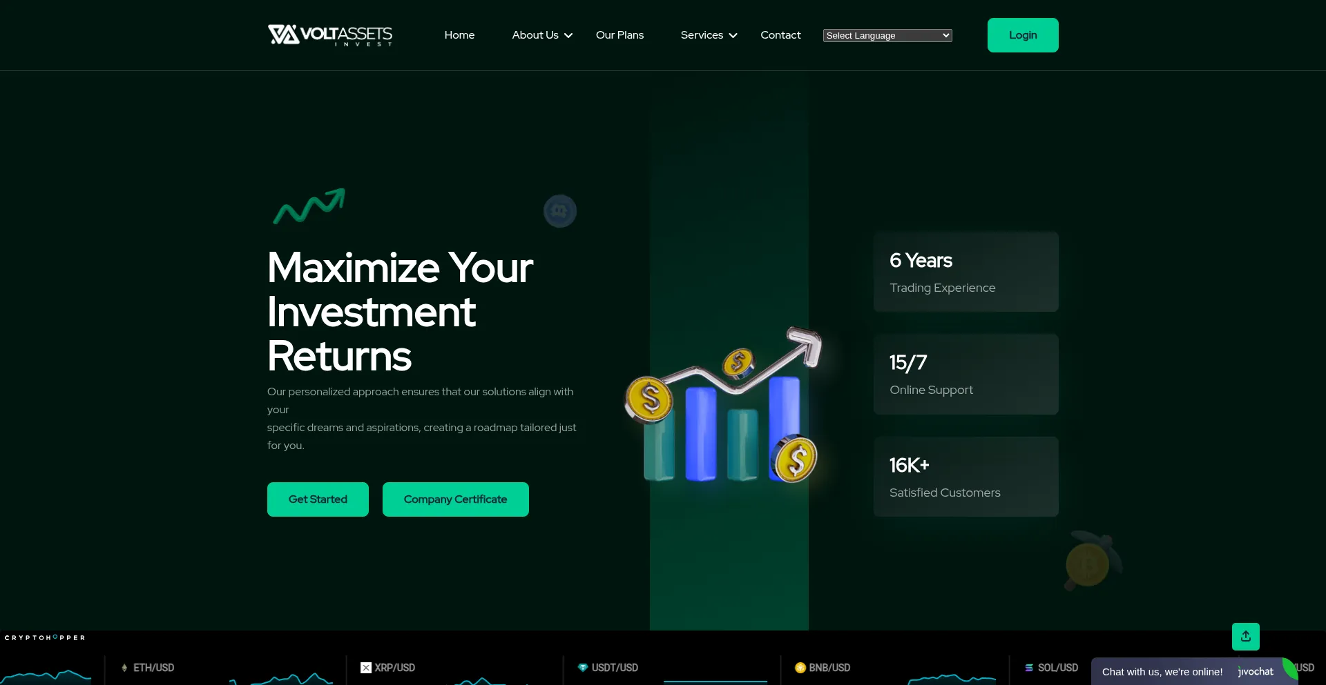 ¿És Seguro y Confiable Voltassetsinvest.com?