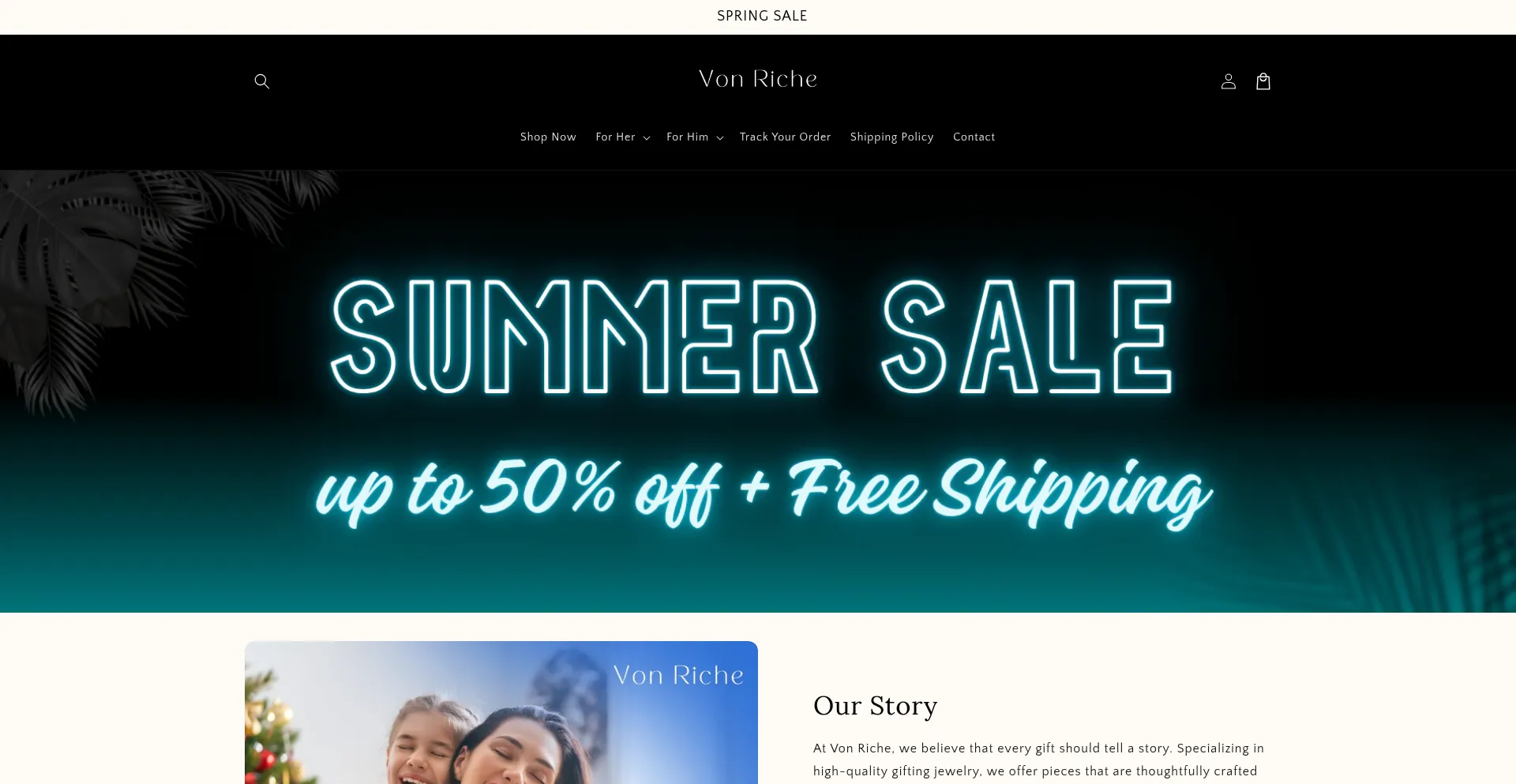 Vonriche.com Screenshot