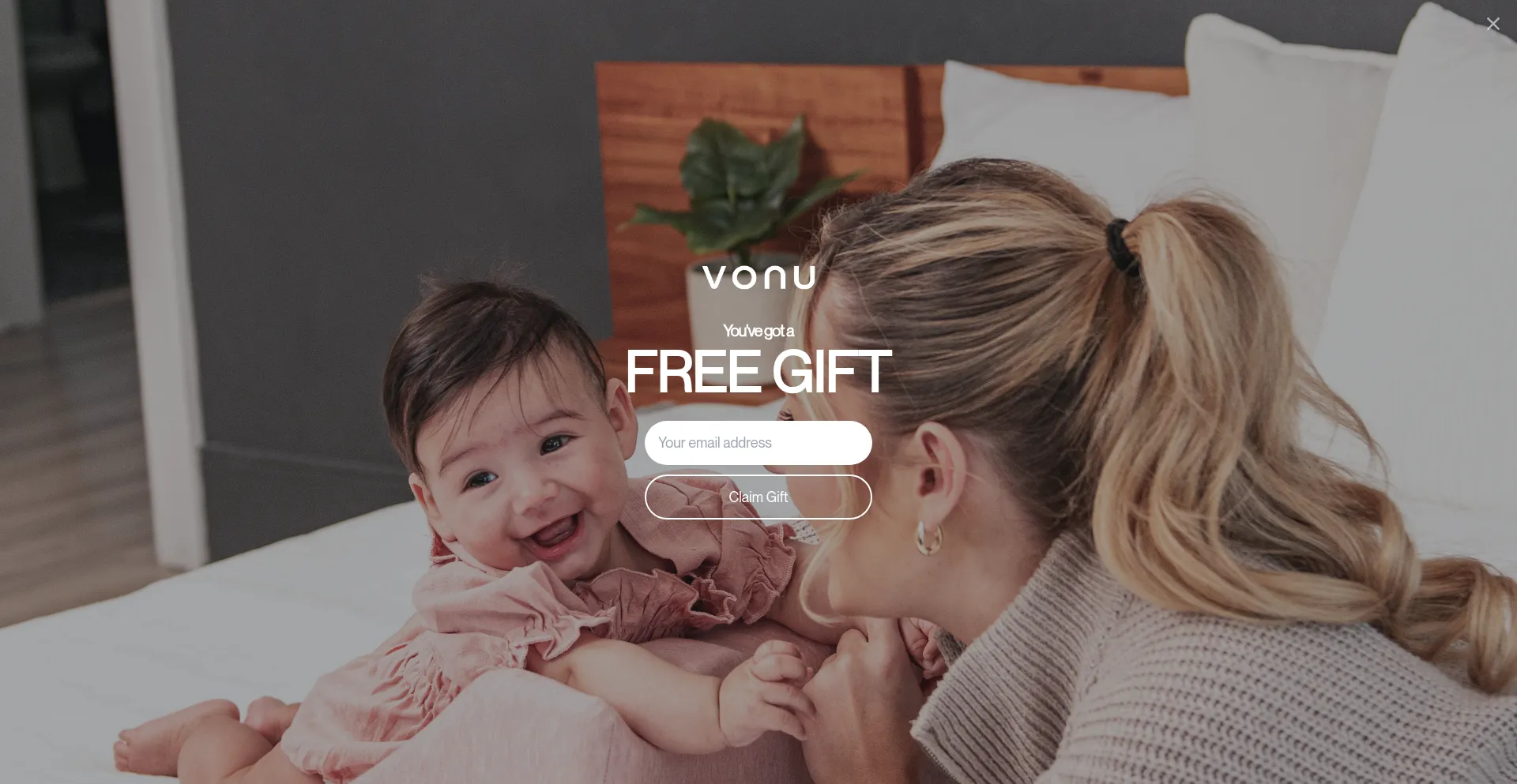Website screenshot of Vonubaby.com