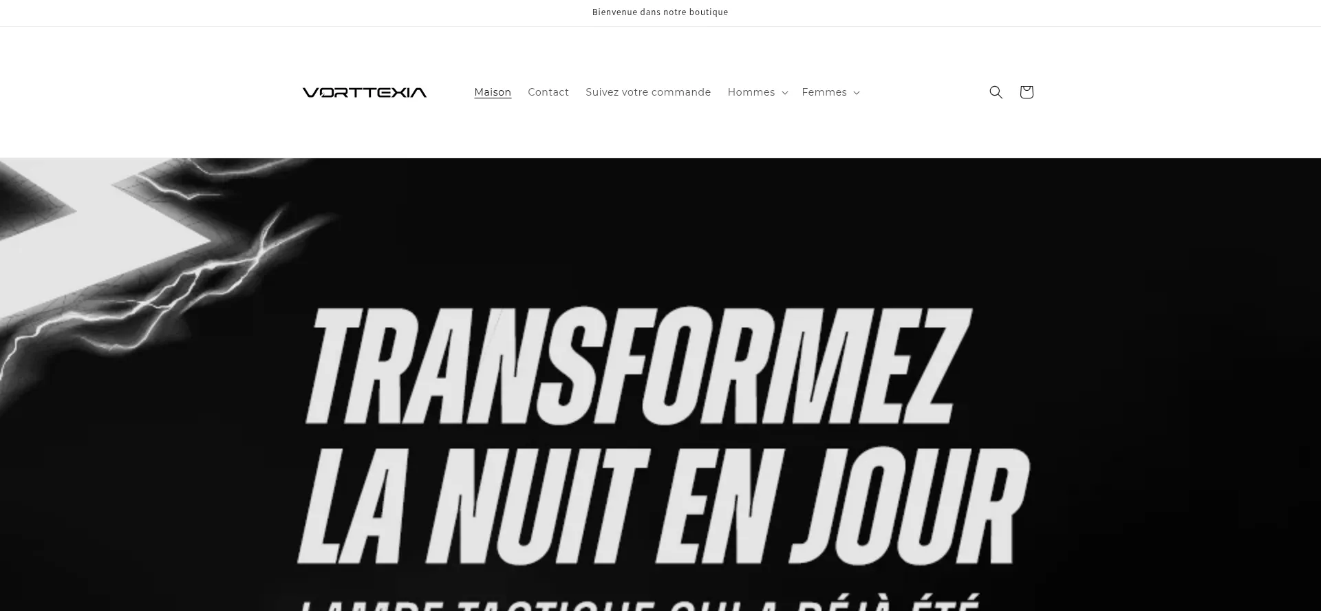 Website screenshot of Vorttexia.com