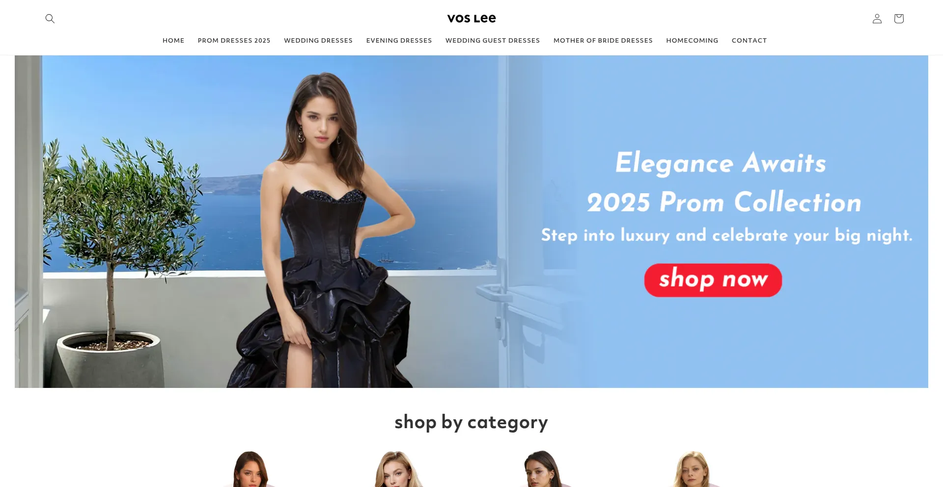 Website screenshot of Voslee.com