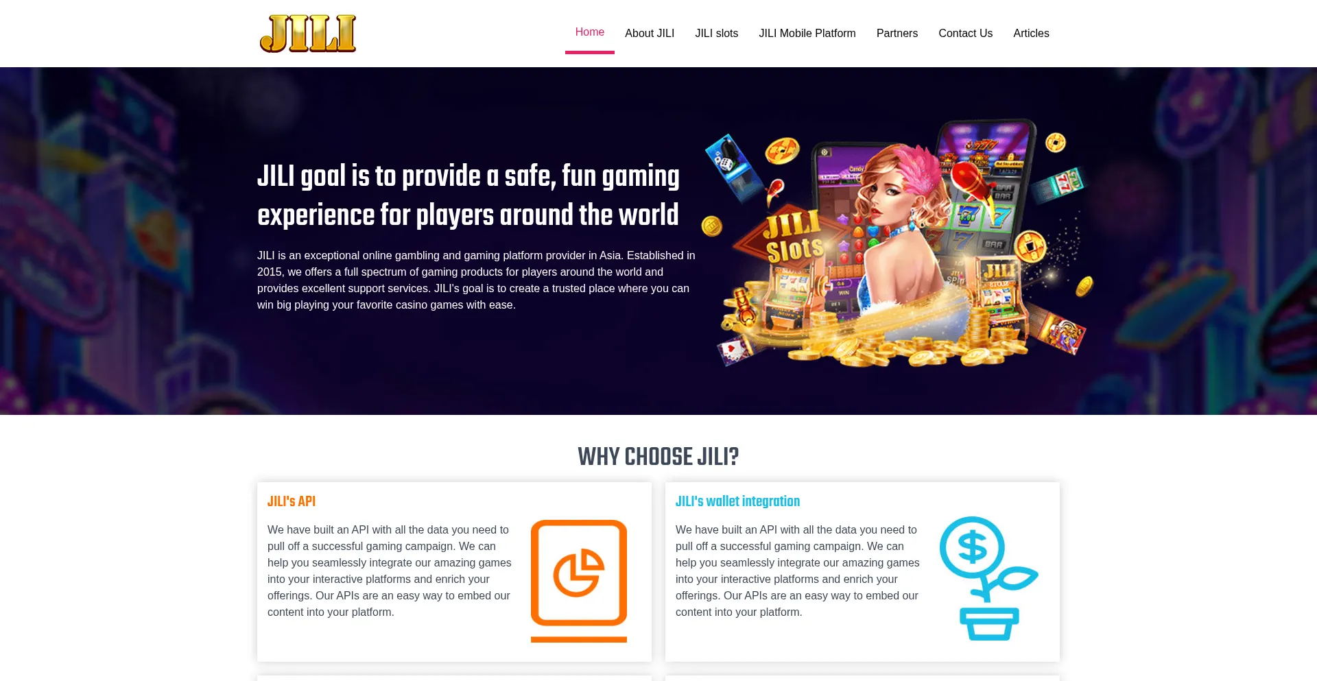 Website screenshot of Voslot.com