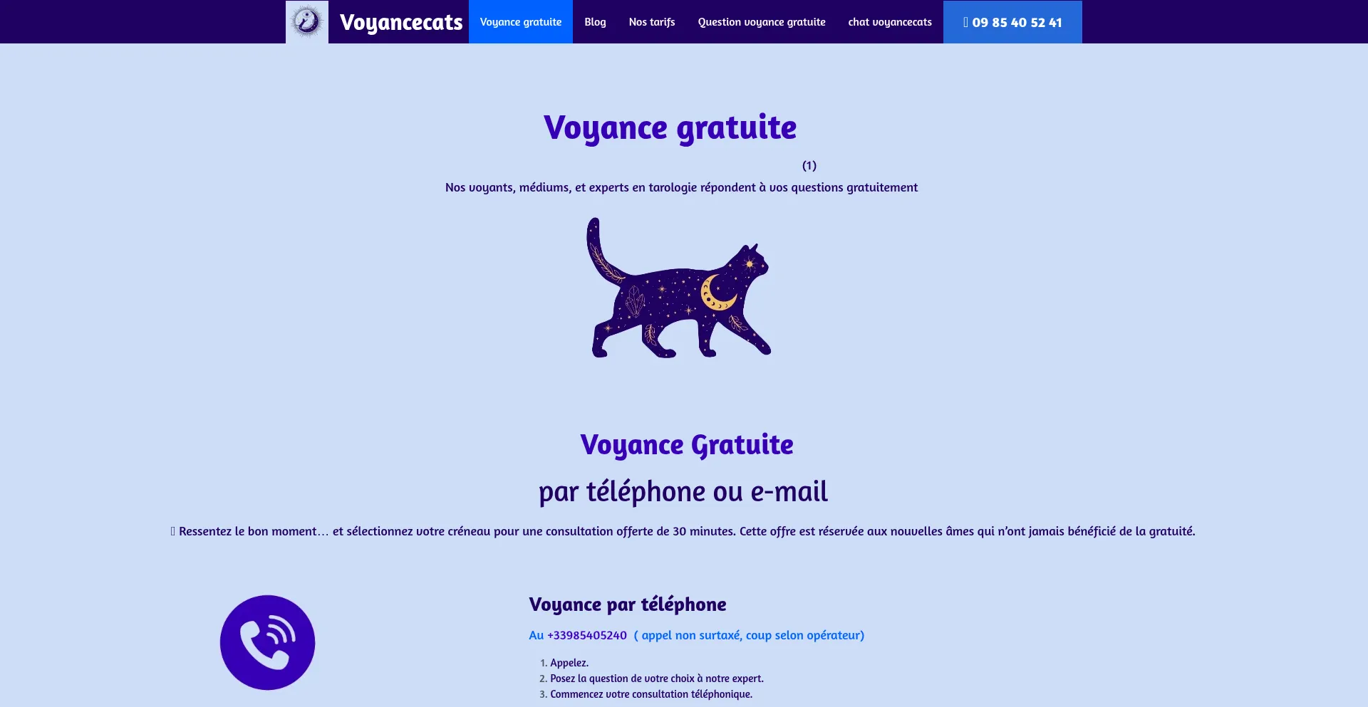 ¿És Seguro y Confiable Voyancecats.com?