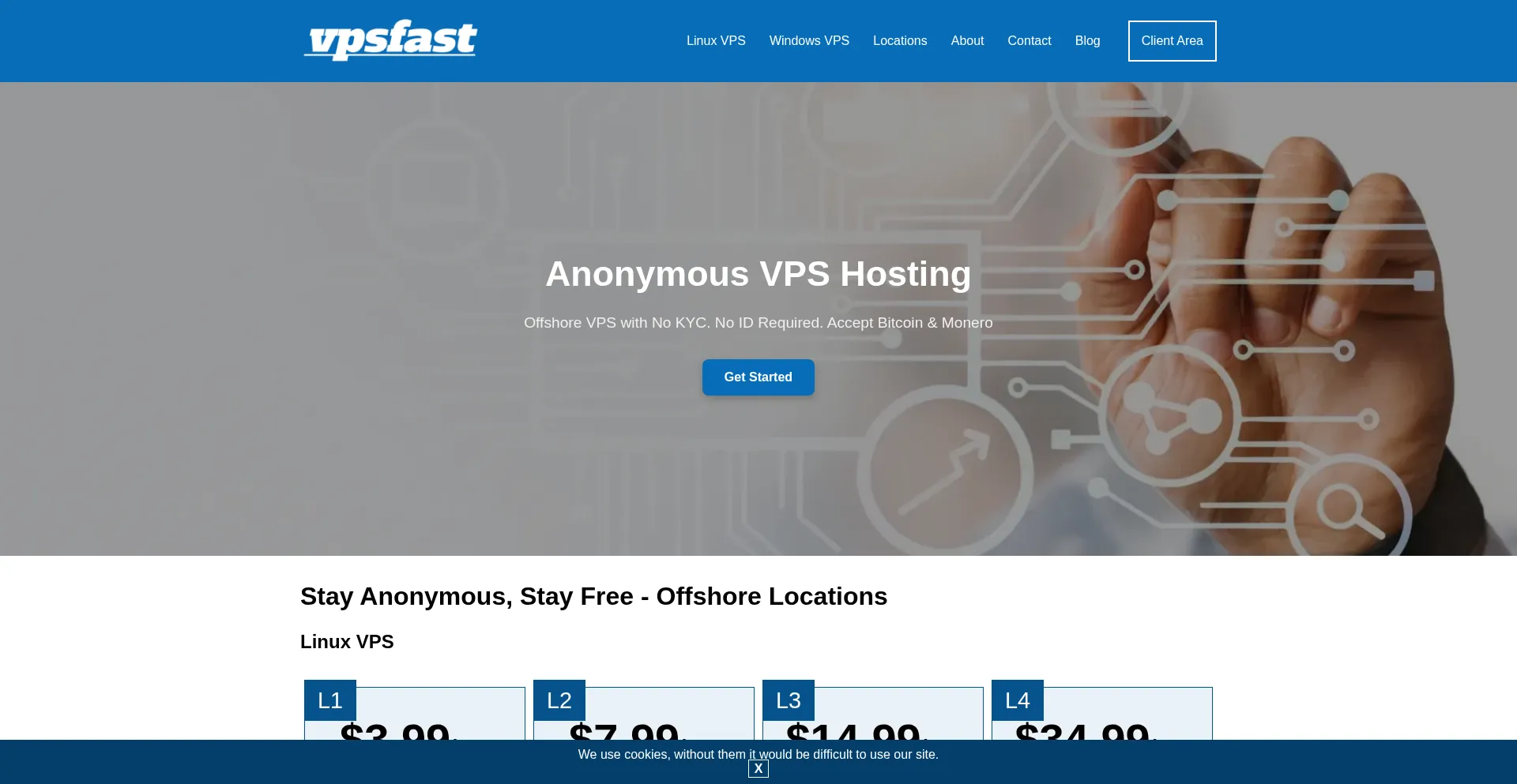 Vpsfast.net Screenshot
