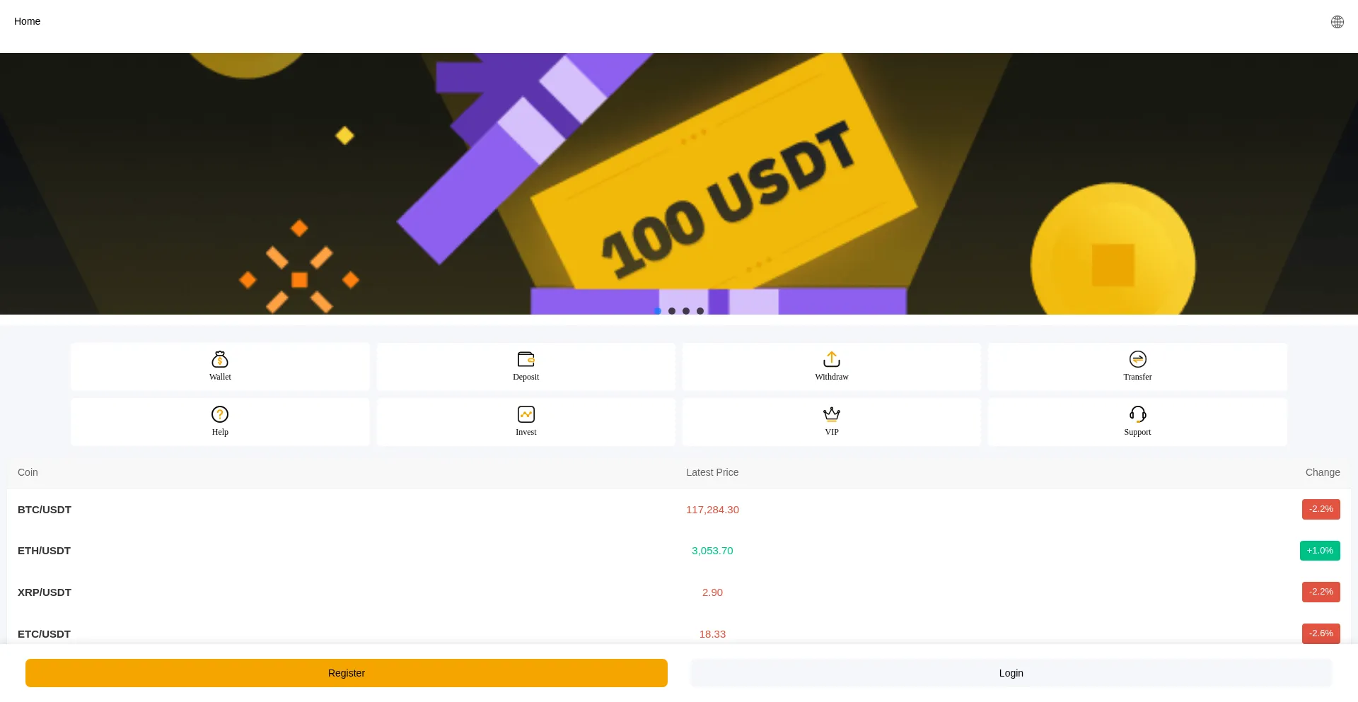 Website screenshot of Vrsh.cc