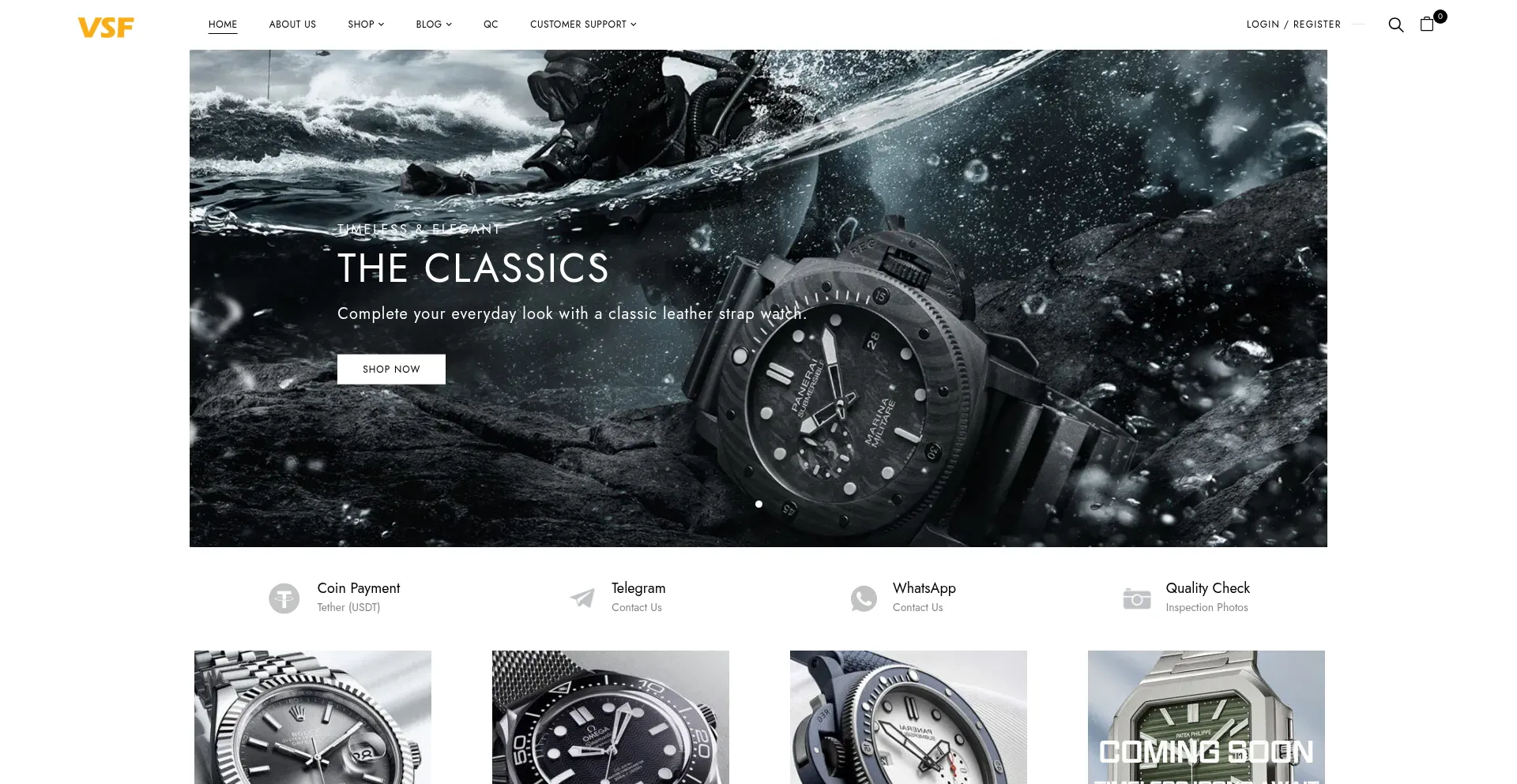 Website screenshot of Vsfactory.co