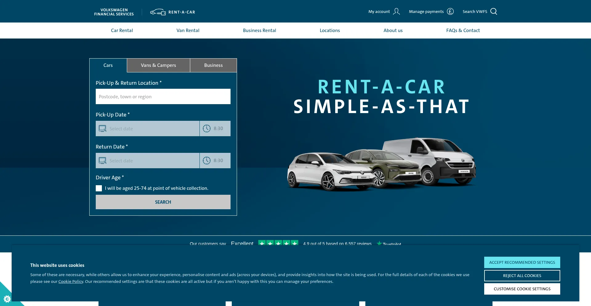 Vwfsrentacar.co.uk