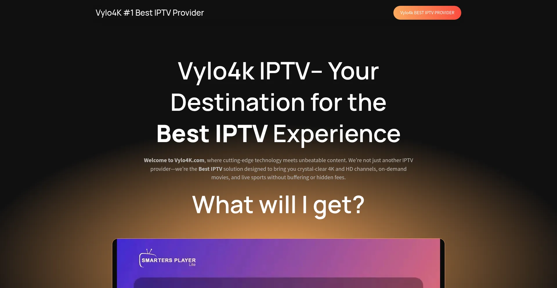Website screenshot of Vylo4k.com