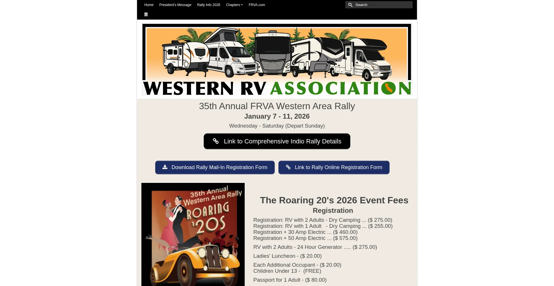 Website screenshot of Wafmca.com