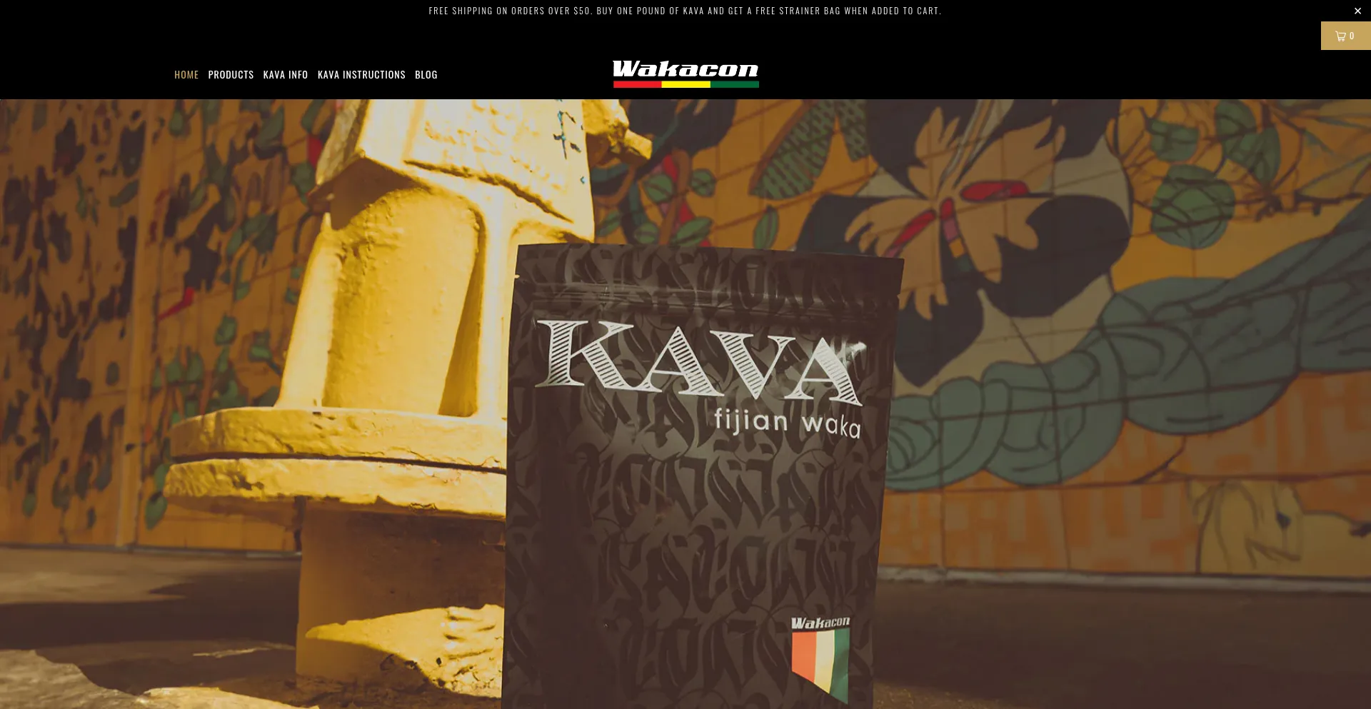 Website screenshot of Wakacon.com