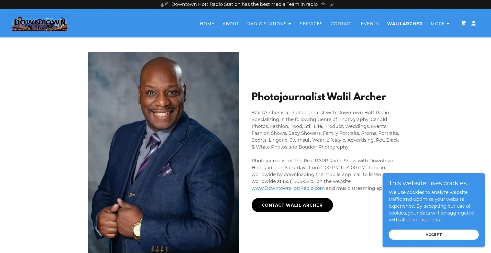 Walilarcher.com Screenshot