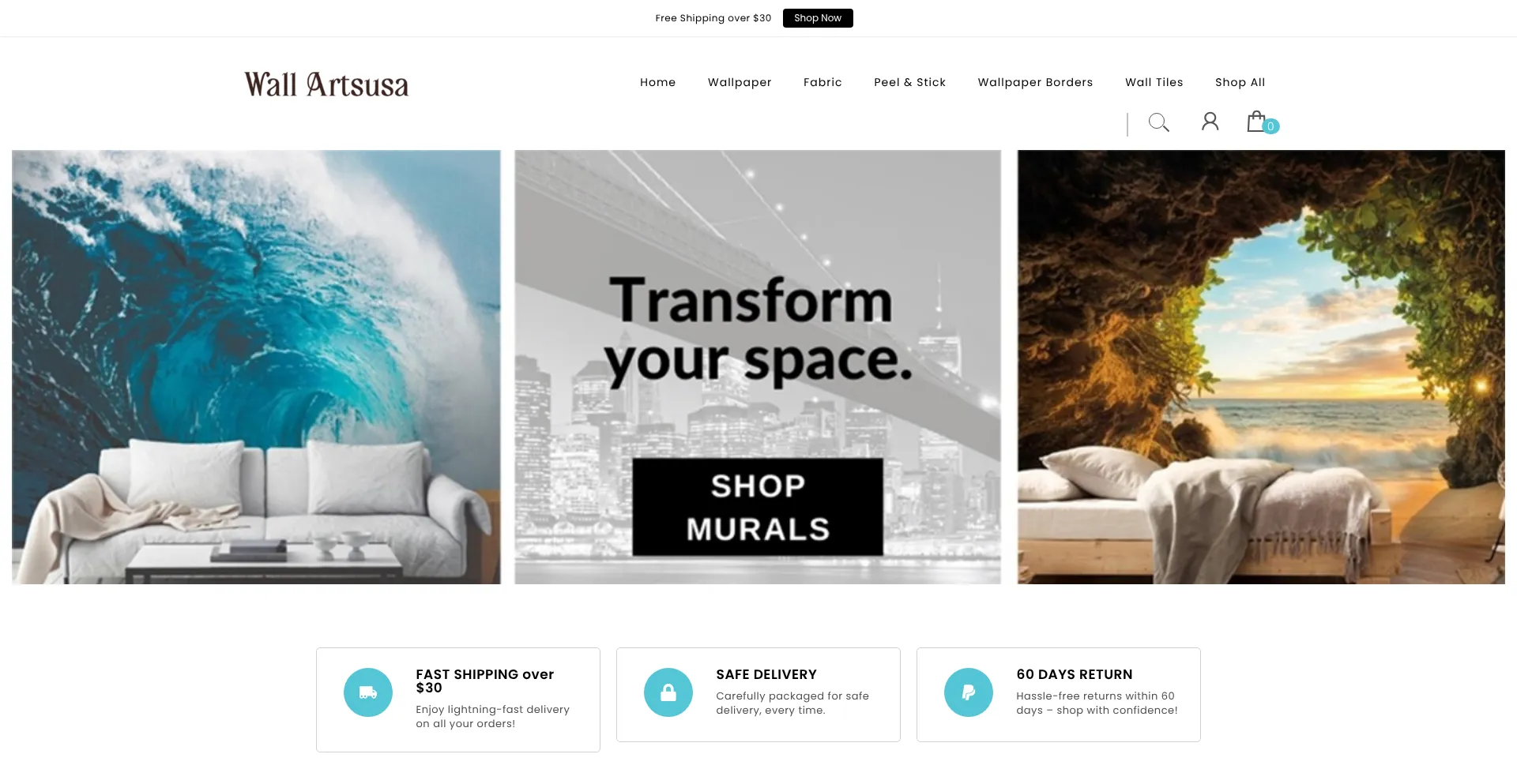 Wallartsusa.com Screenshot