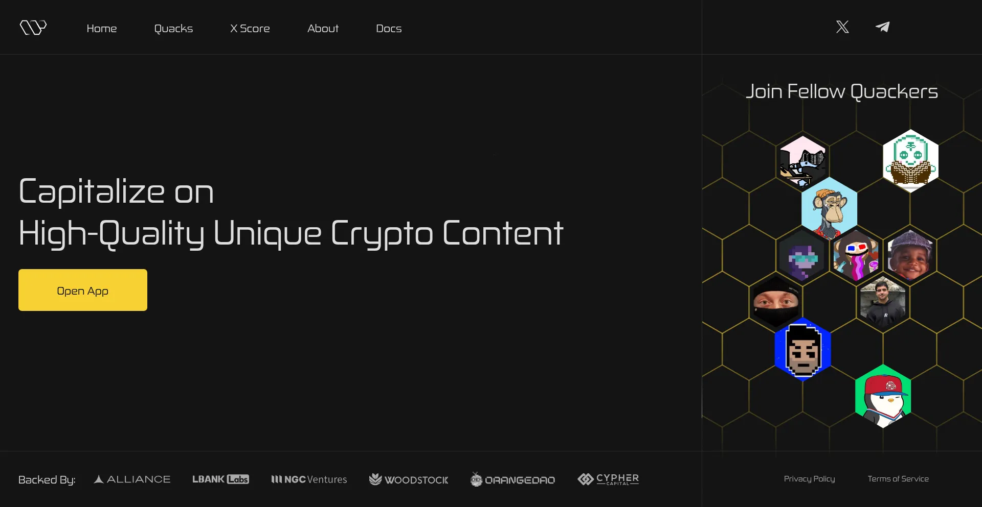 Website screenshot of Wallchain.xyz