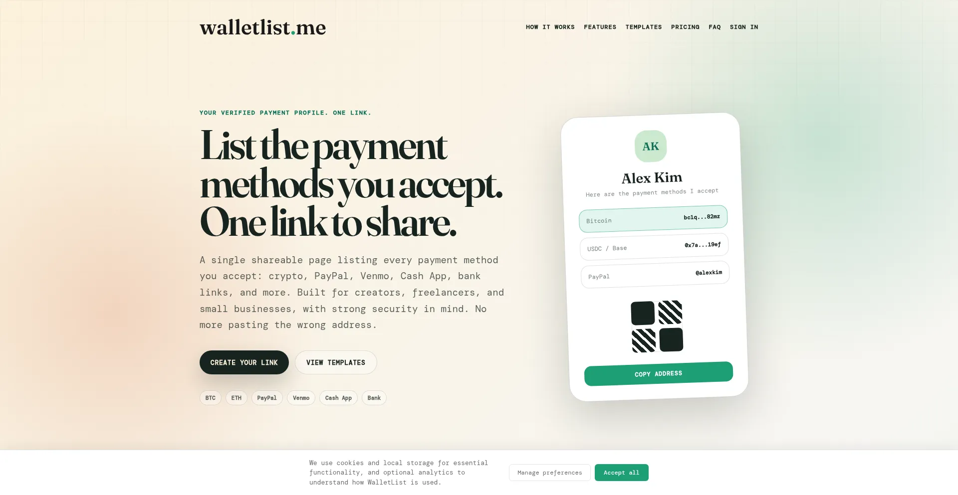 Walletlist.me