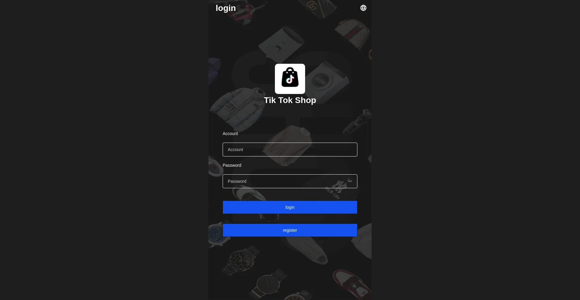 Website screenshot of Wap.tkotkishoping.com