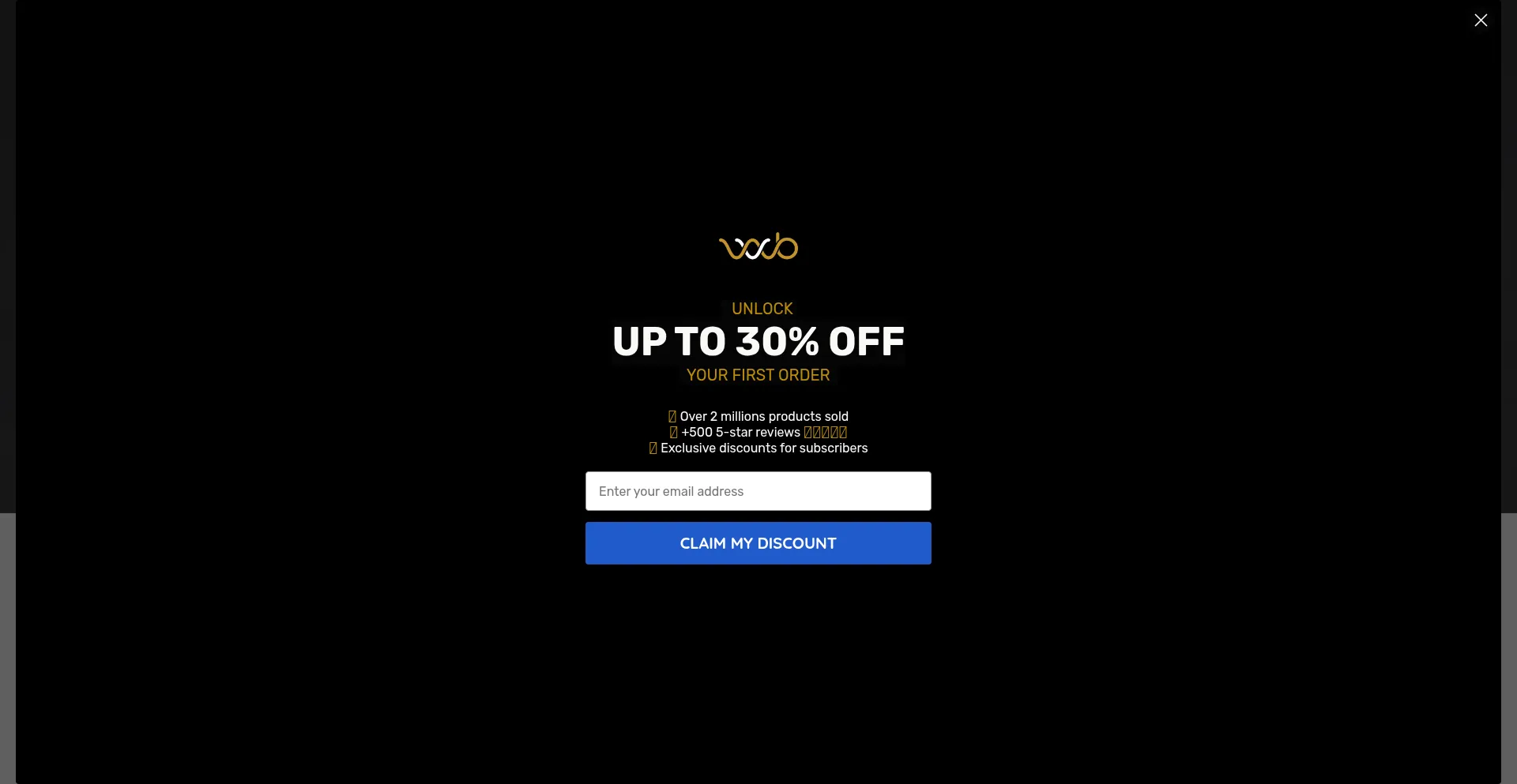 Website screenshot of Waveblock.com