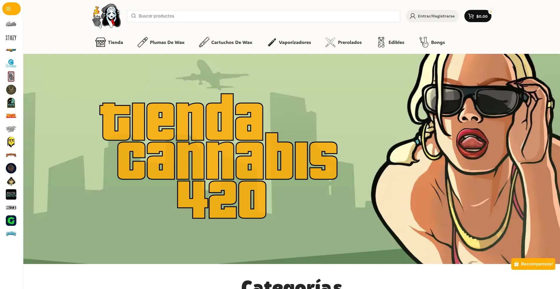 Website screenshot of Waxa.mx