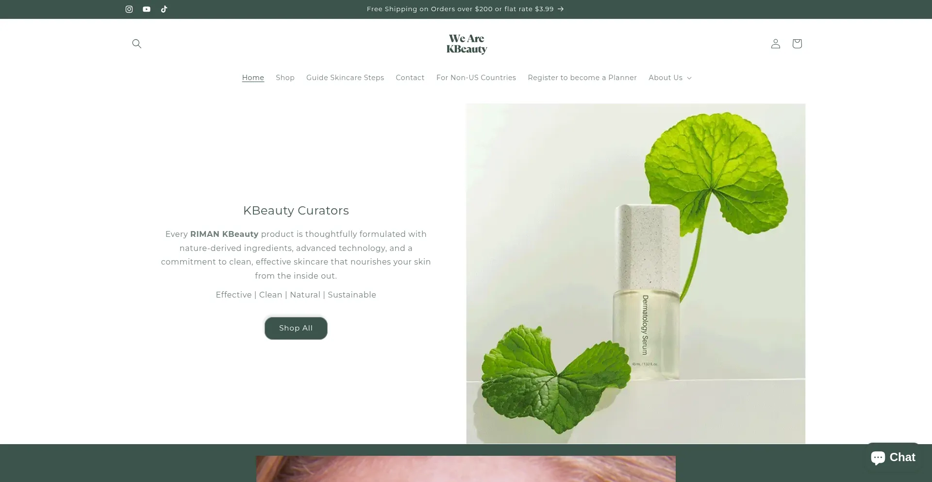 Website screenshot of Wearekbeauty.com