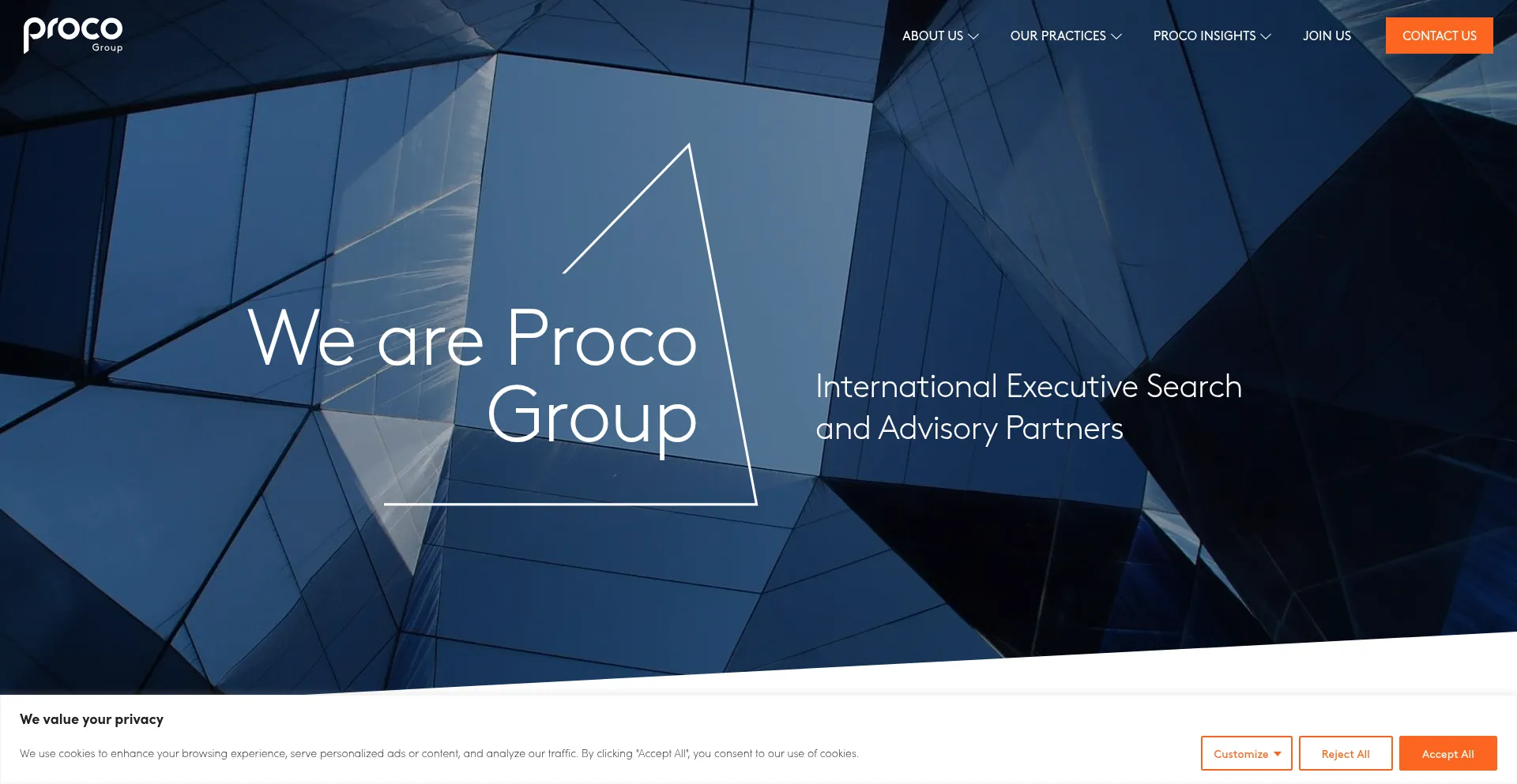 Website screenshot of Weareprocogroup.com