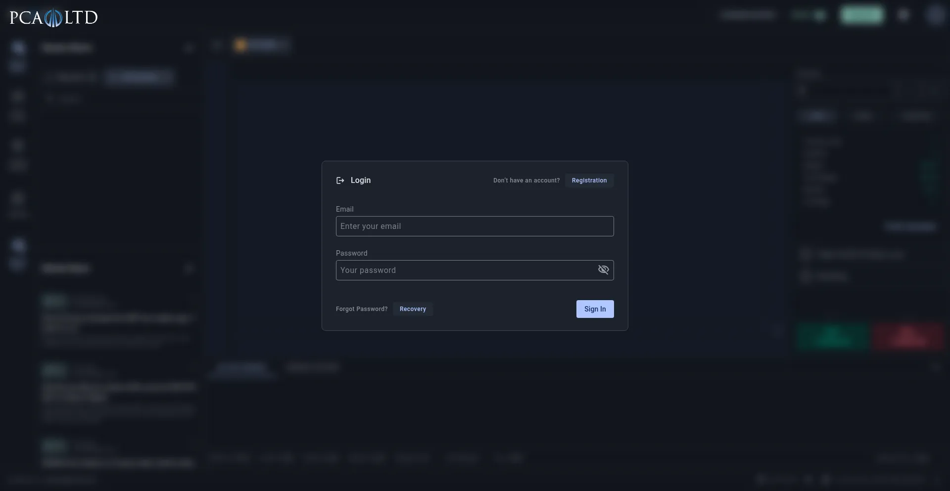 Website screenshot of Web.pca-ltd.com