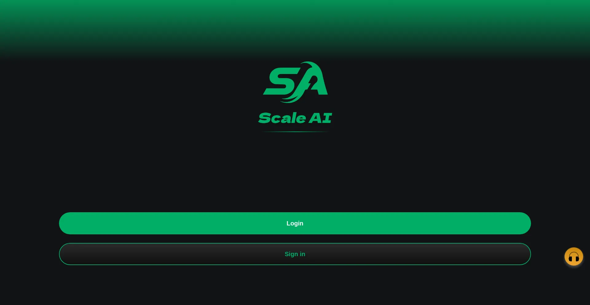 Website screenshot of Web.scaleai.app