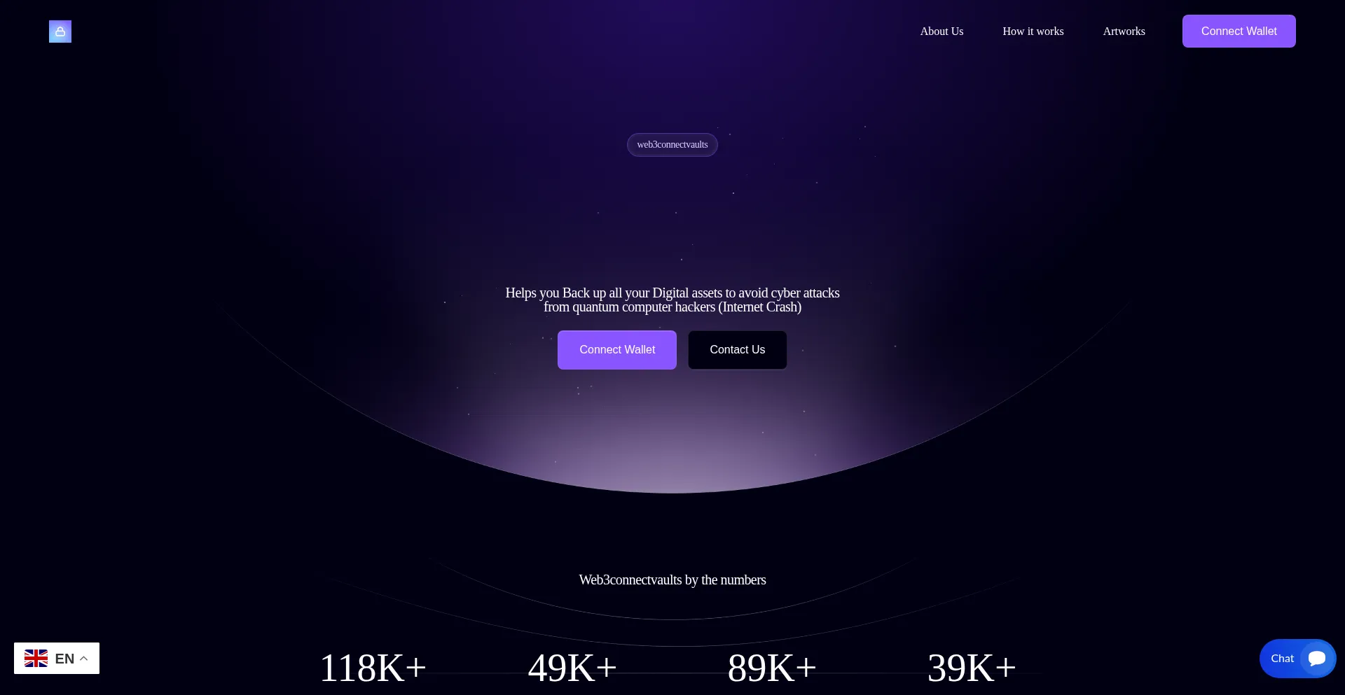 Website screenshot of Web3securenetwork.com