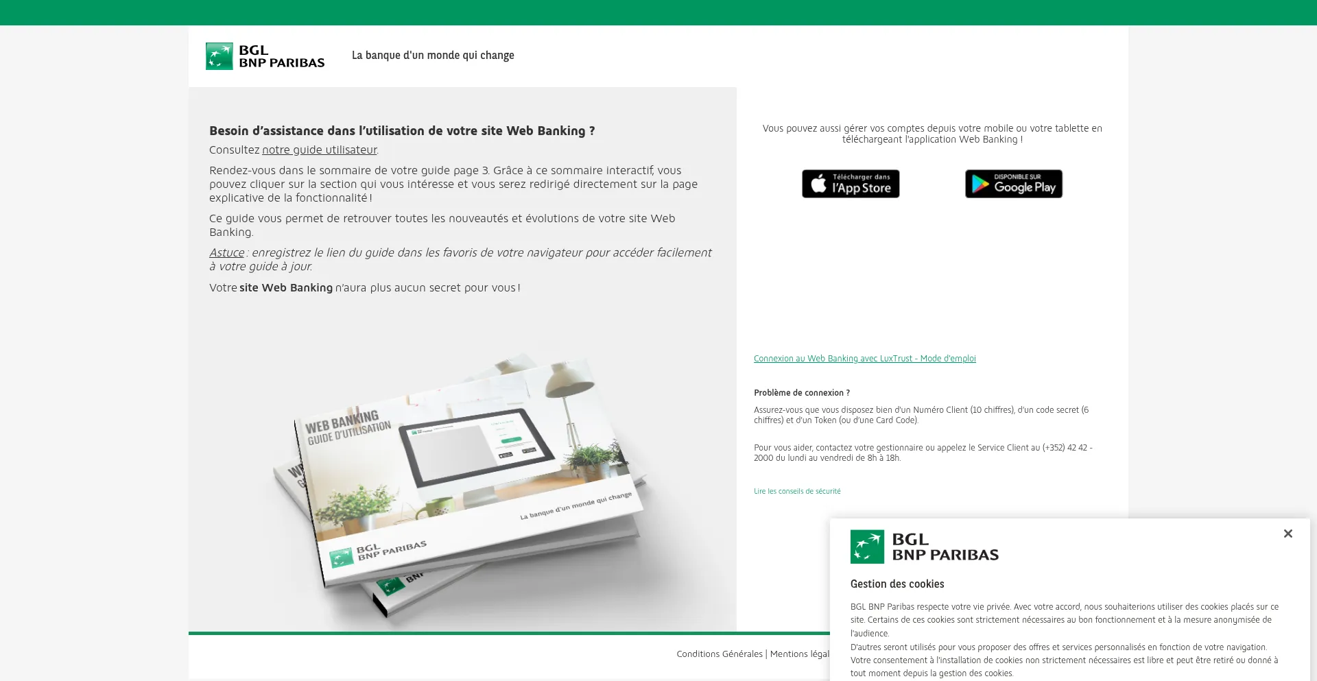 ¿És Seguro y Confiable Webbanking.bgl.lu?