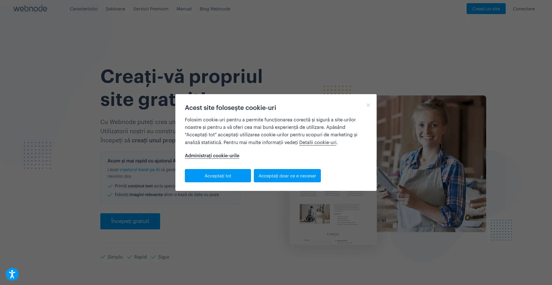 ¿És Seguro y Confiable Webnode.ro?