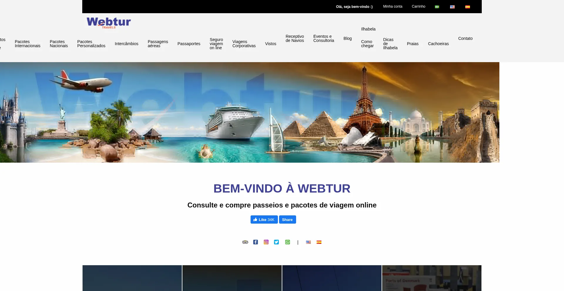 Website screenshot of Webtur.com