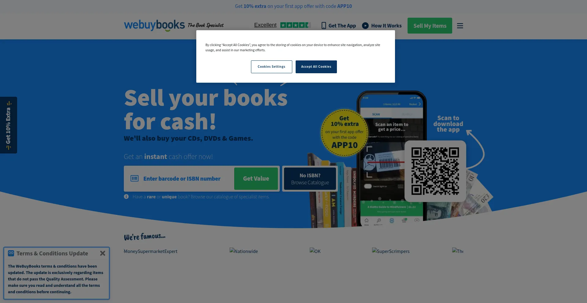 Webuybooks.co.uk Screenshot