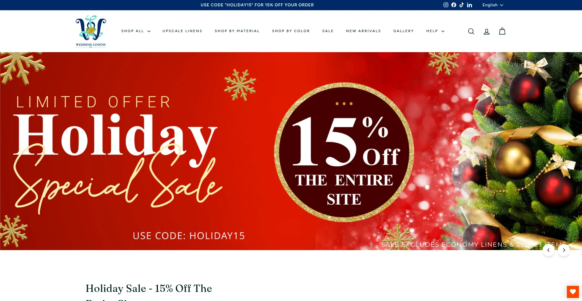 Weddinglinensdirect.com