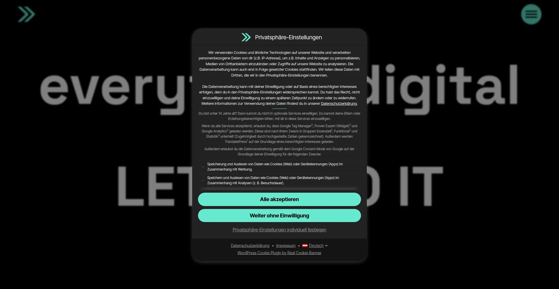 Website screenshot of Wekadoo.com