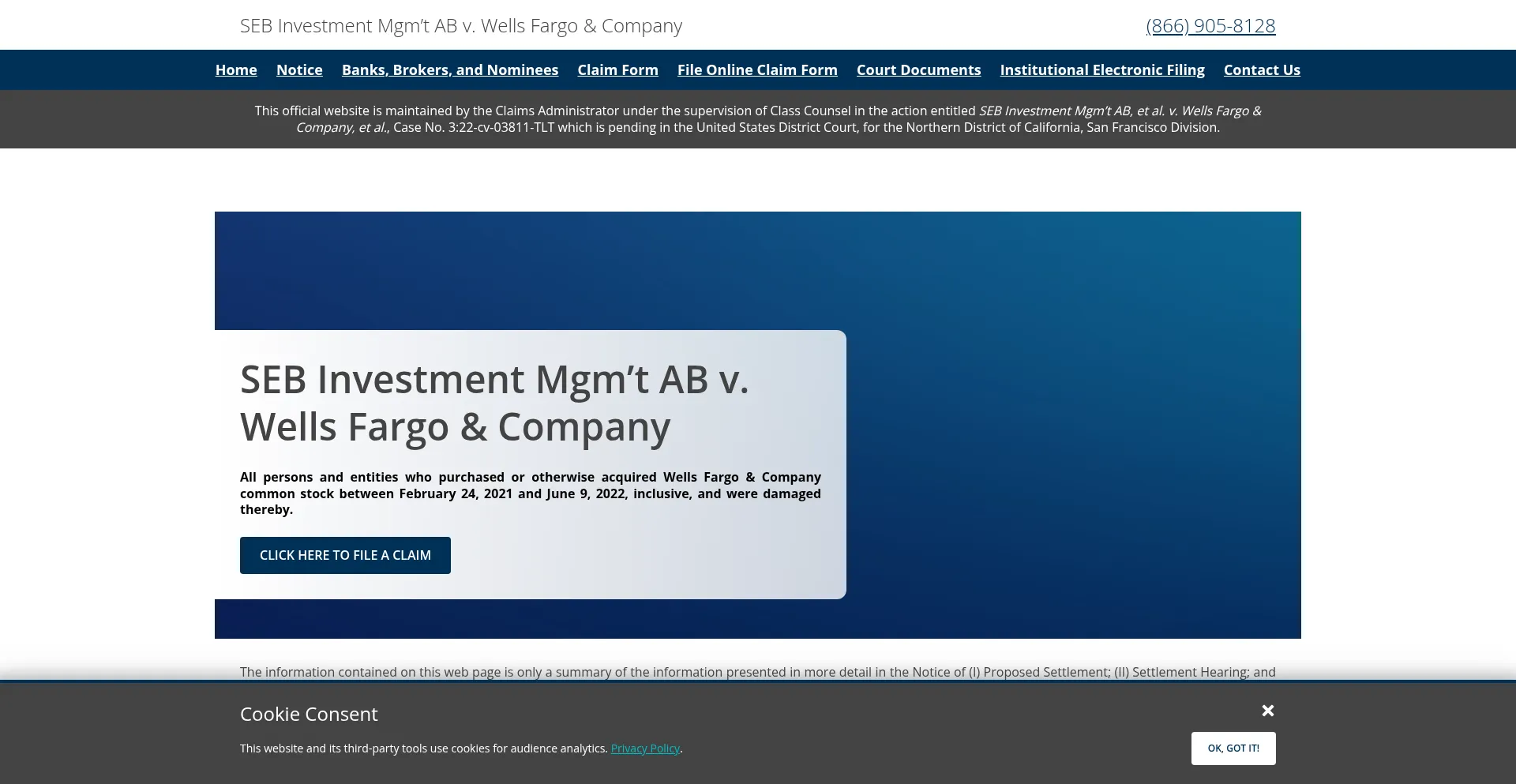 Wellsfargosecuritiesaction.com