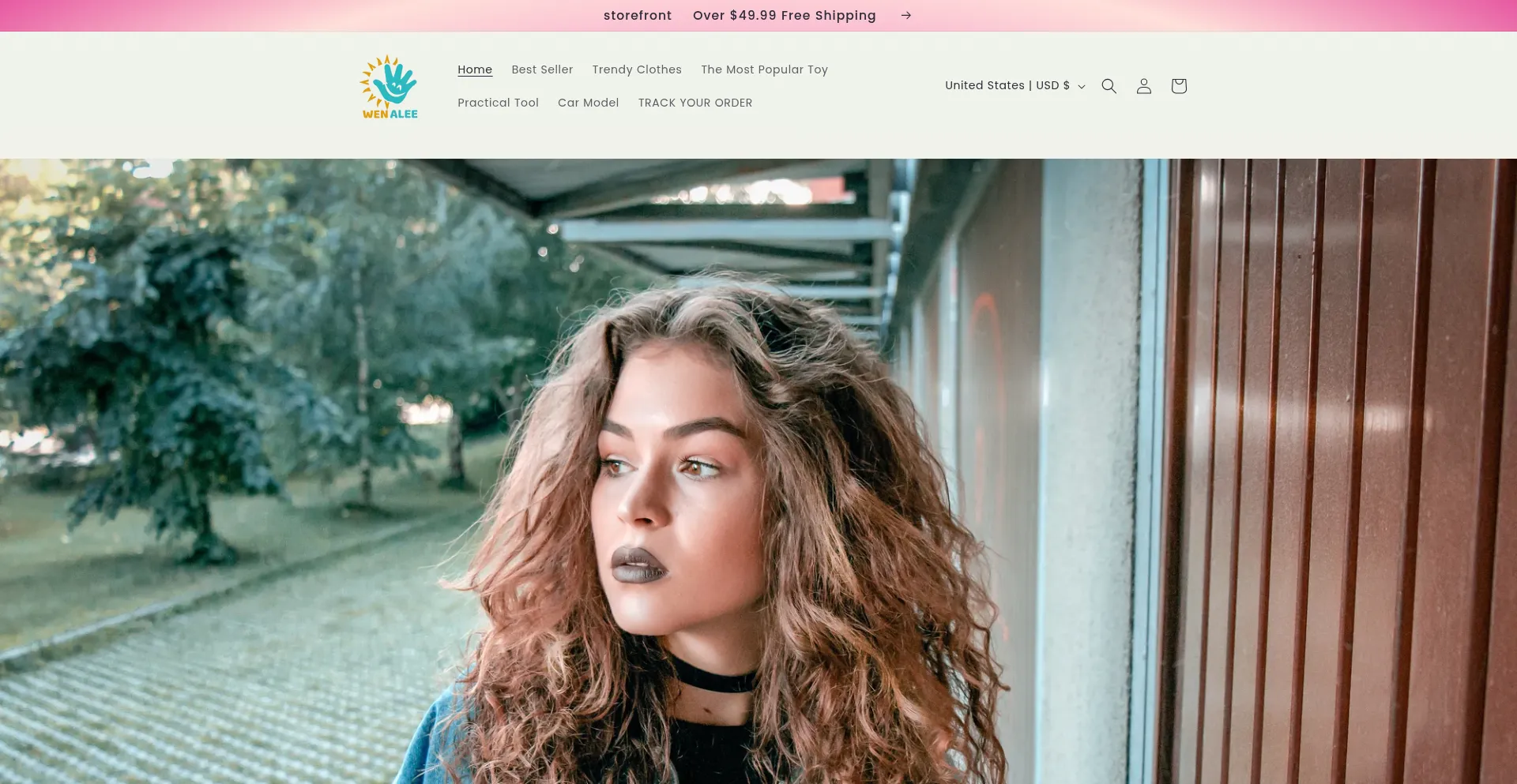 Website screenshot of Wenalee.com