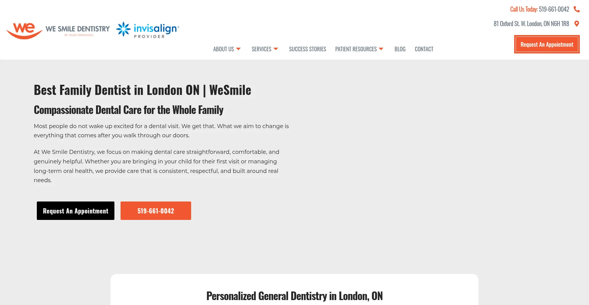 Wesmiledentistry.ca