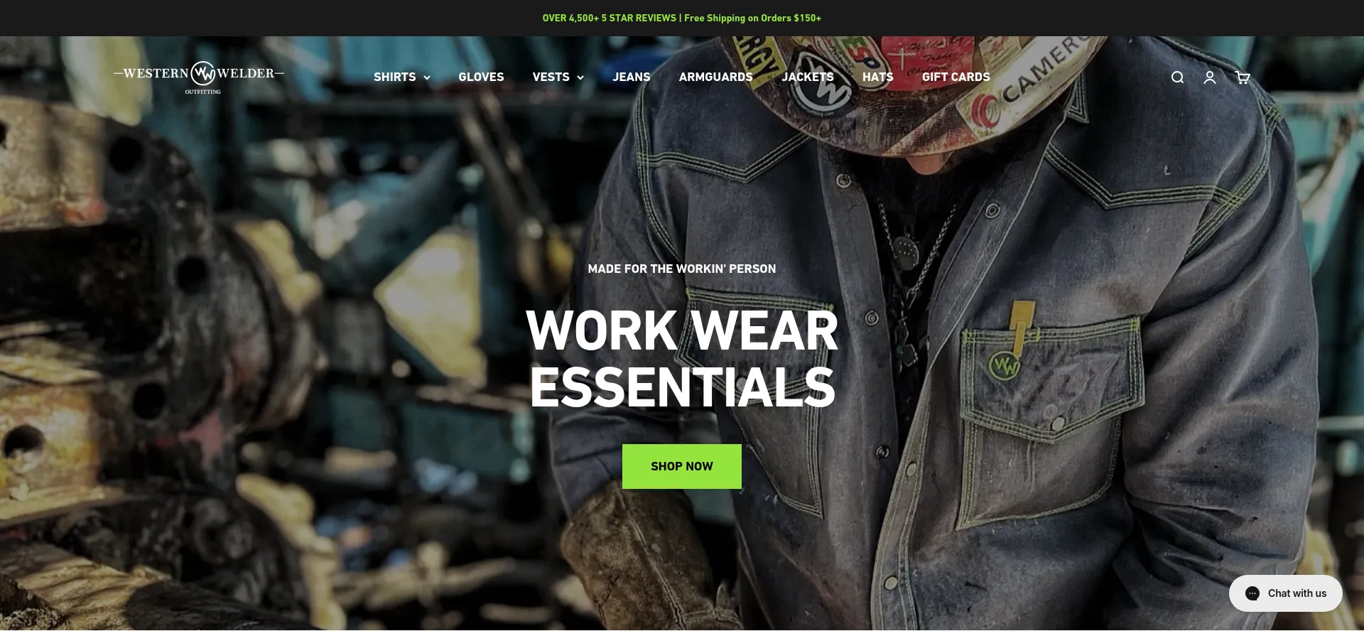 Website screenshot of Westernwelderoutfitting.com