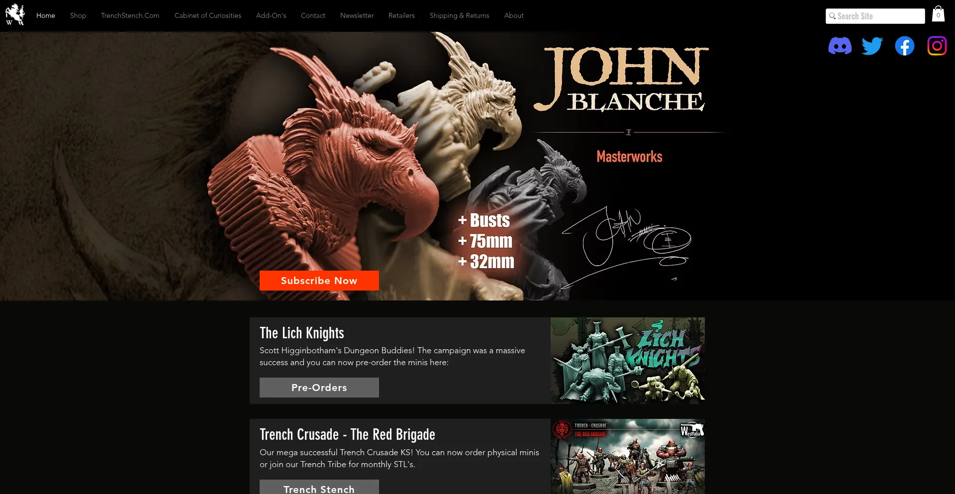 Westfaliaminiatures.com Screenshot