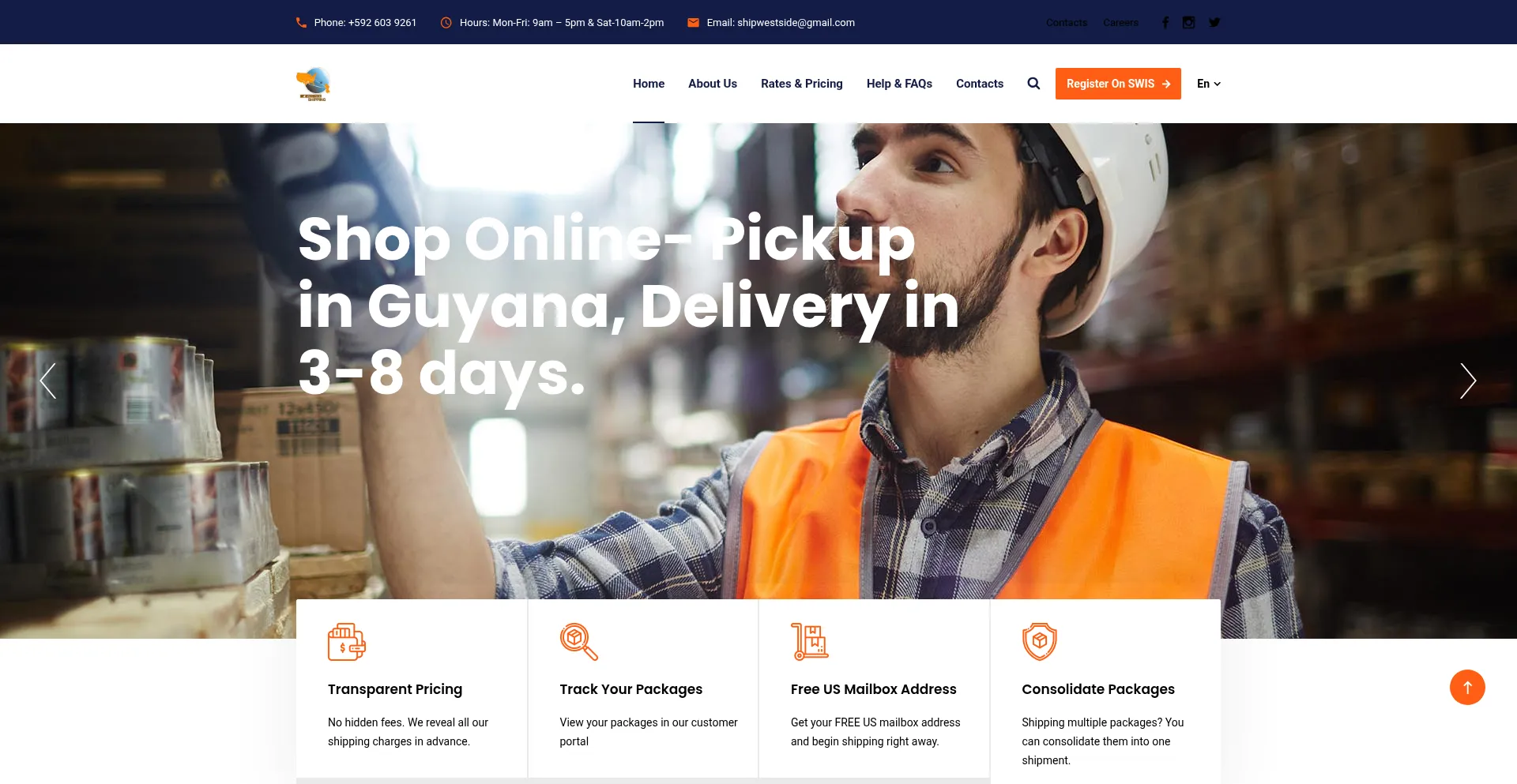 ¿És Seguro y Confiable Westsideshipping.com?