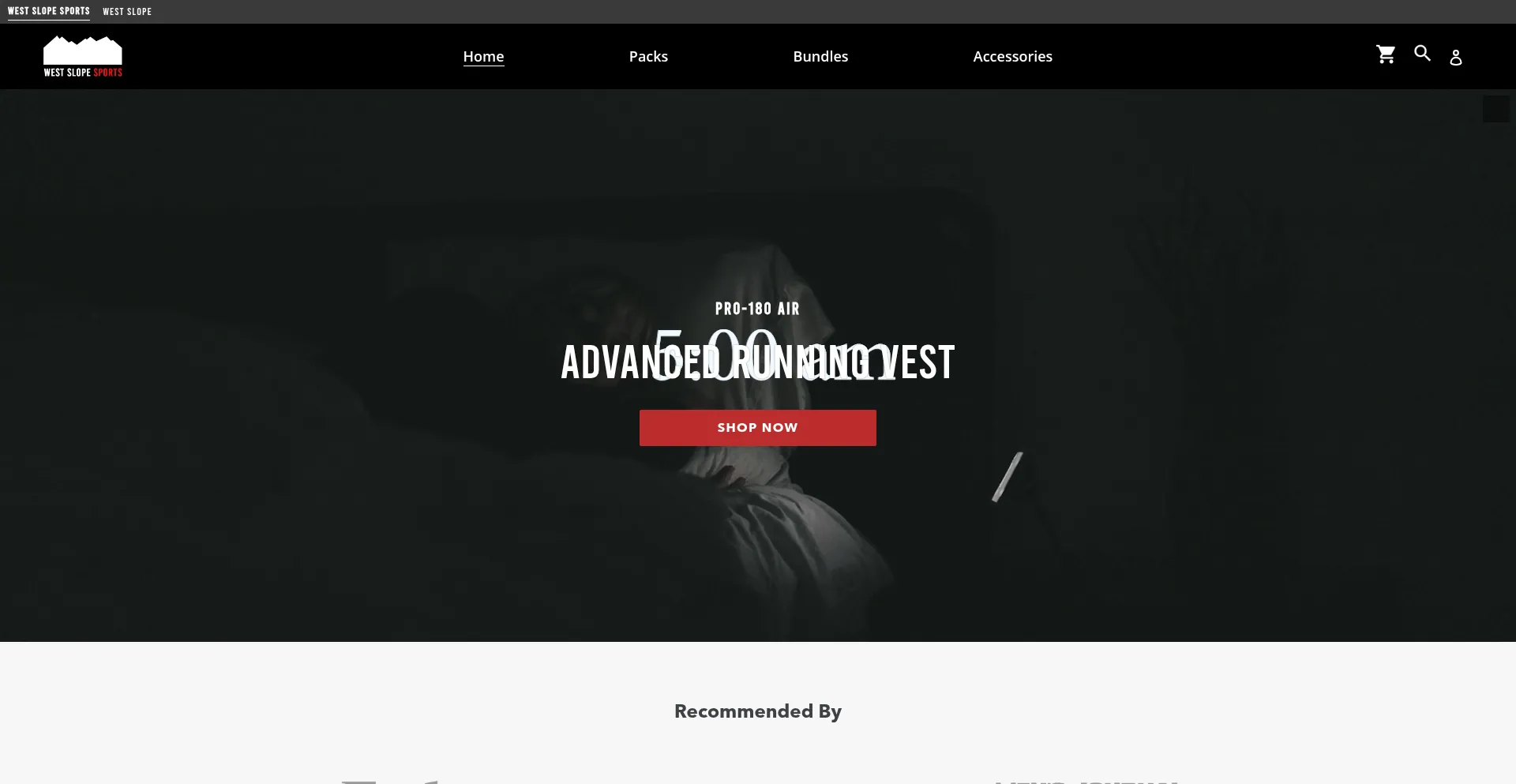 Website screenshot of Westslopesports.com
