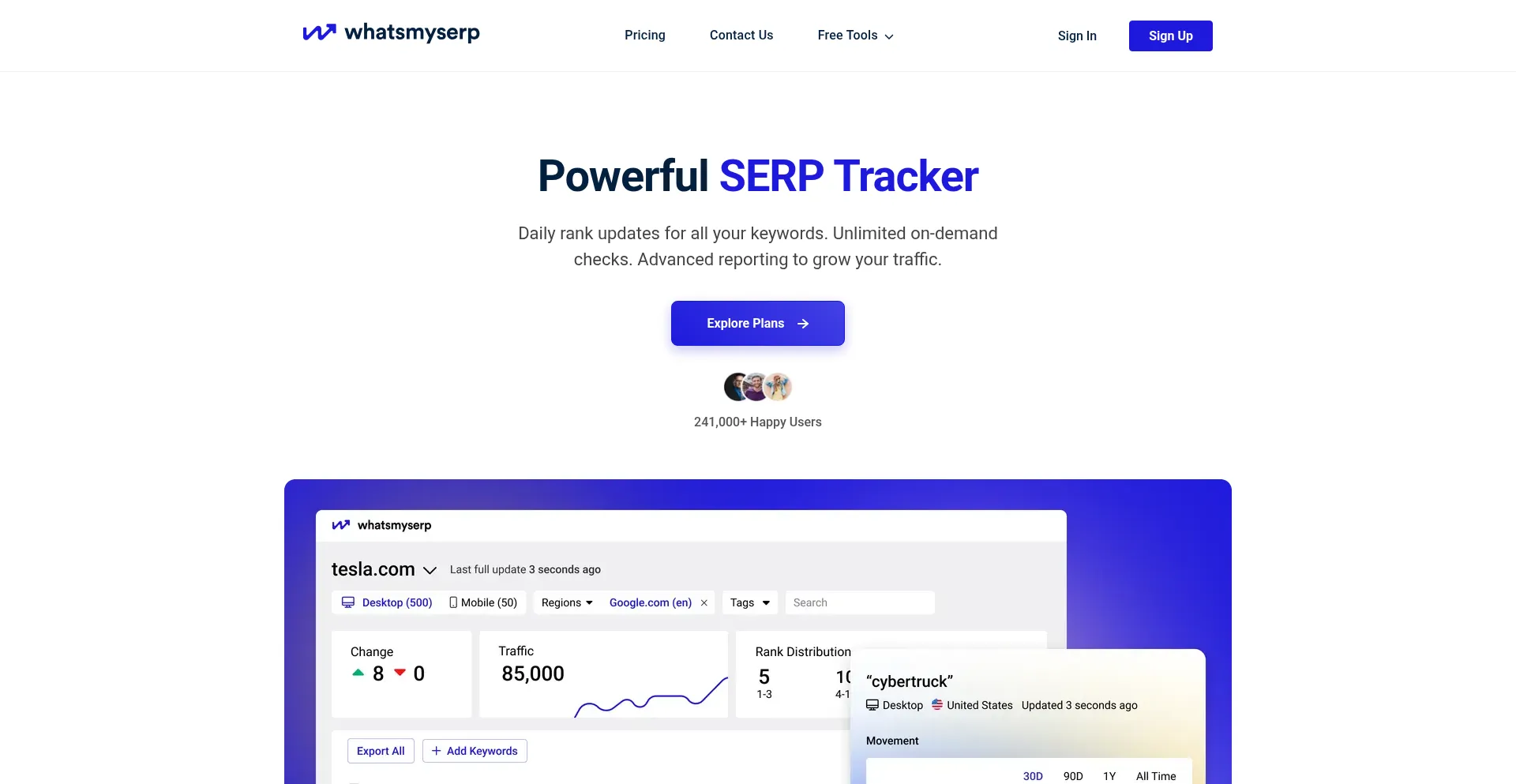 Whatsmyserp.com Screenshot