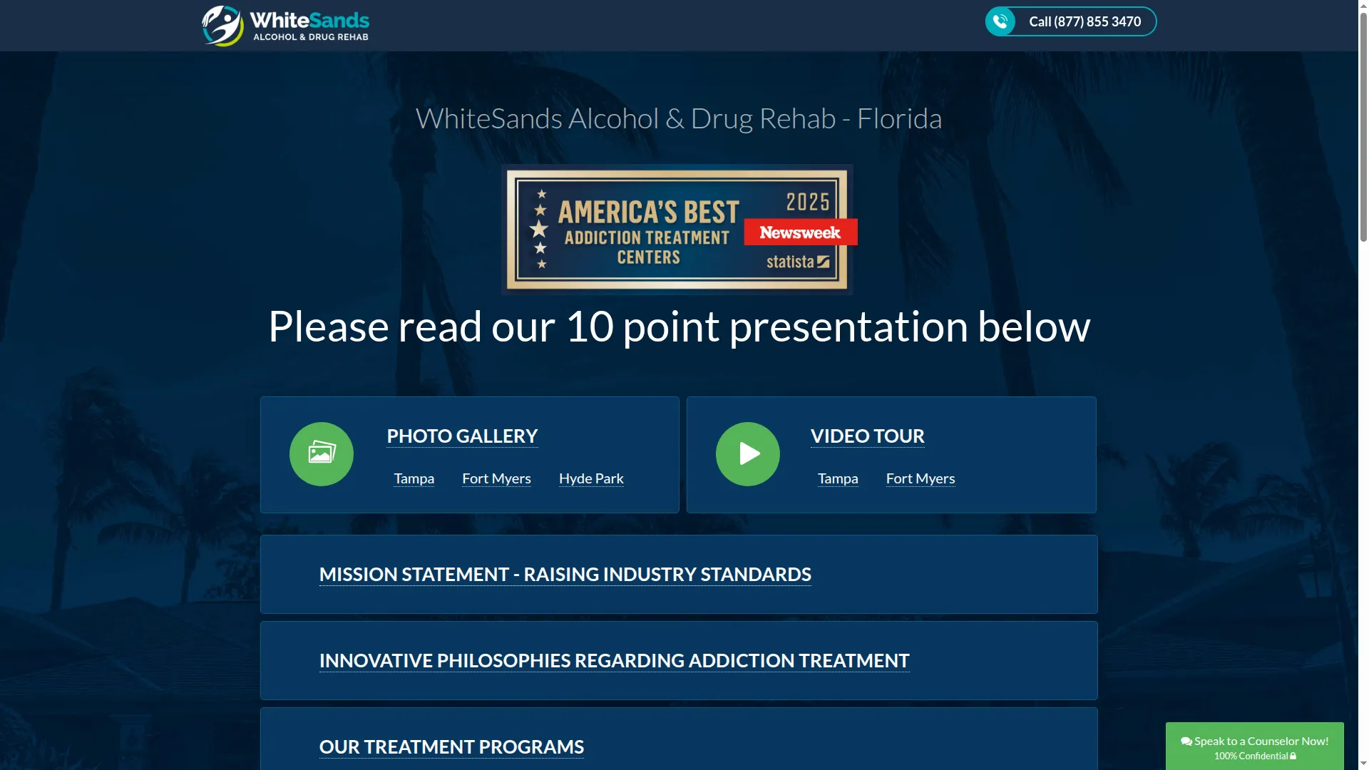 Whitesandstreatment.com
