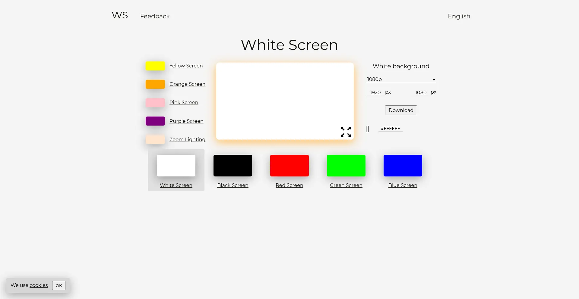 Whitescreen.online