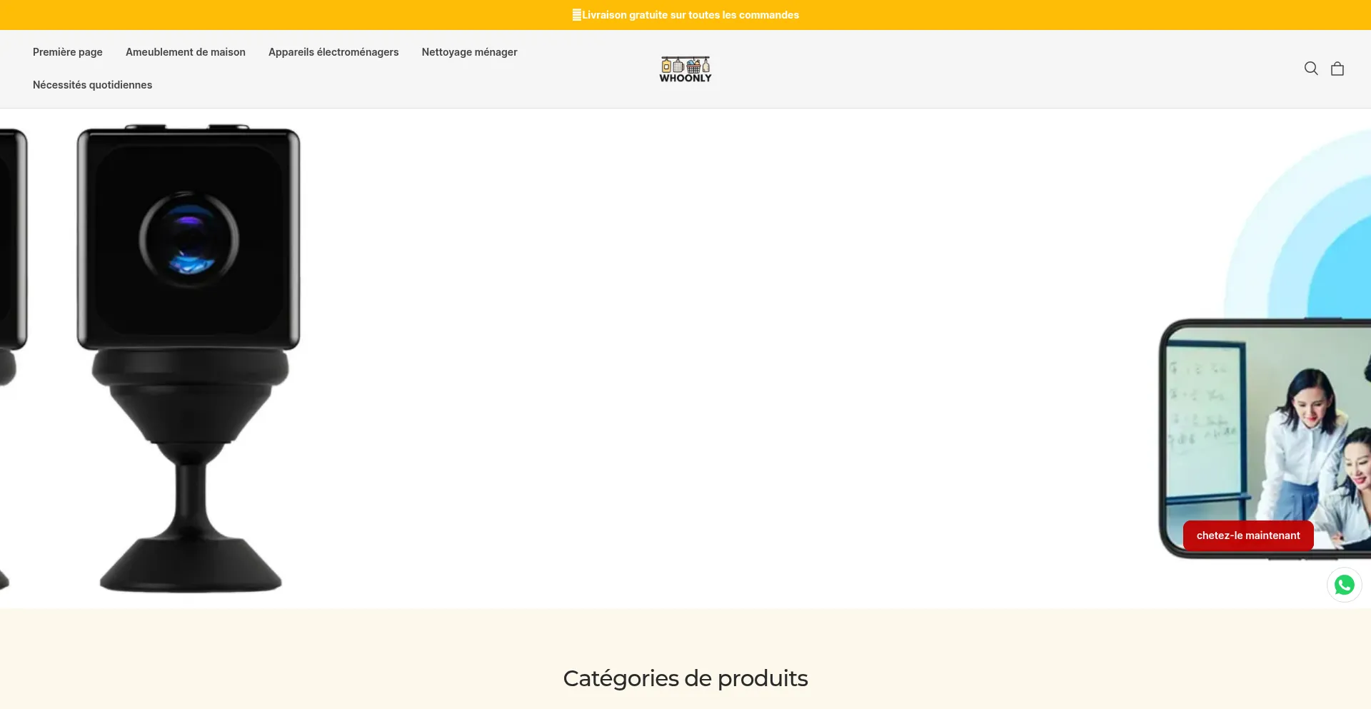 Website screenshot of Whoonly.com
