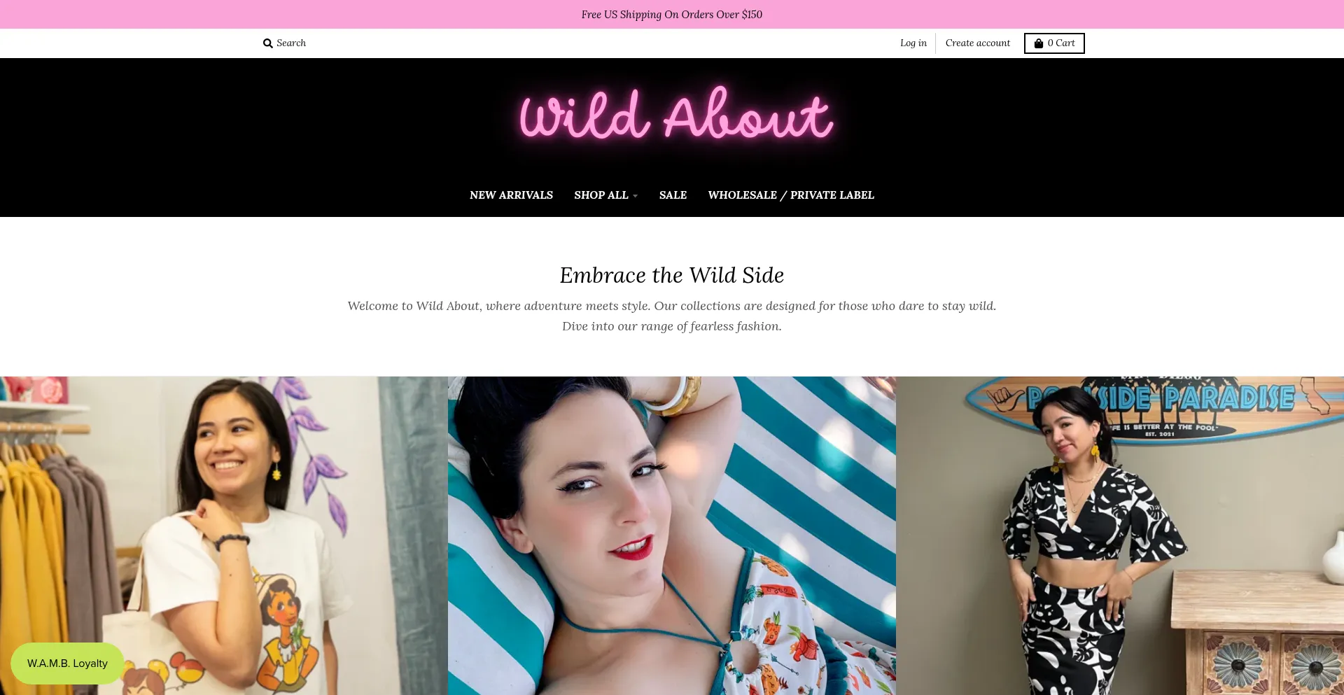 Website screenshot of Wildaboutmaryblair.com