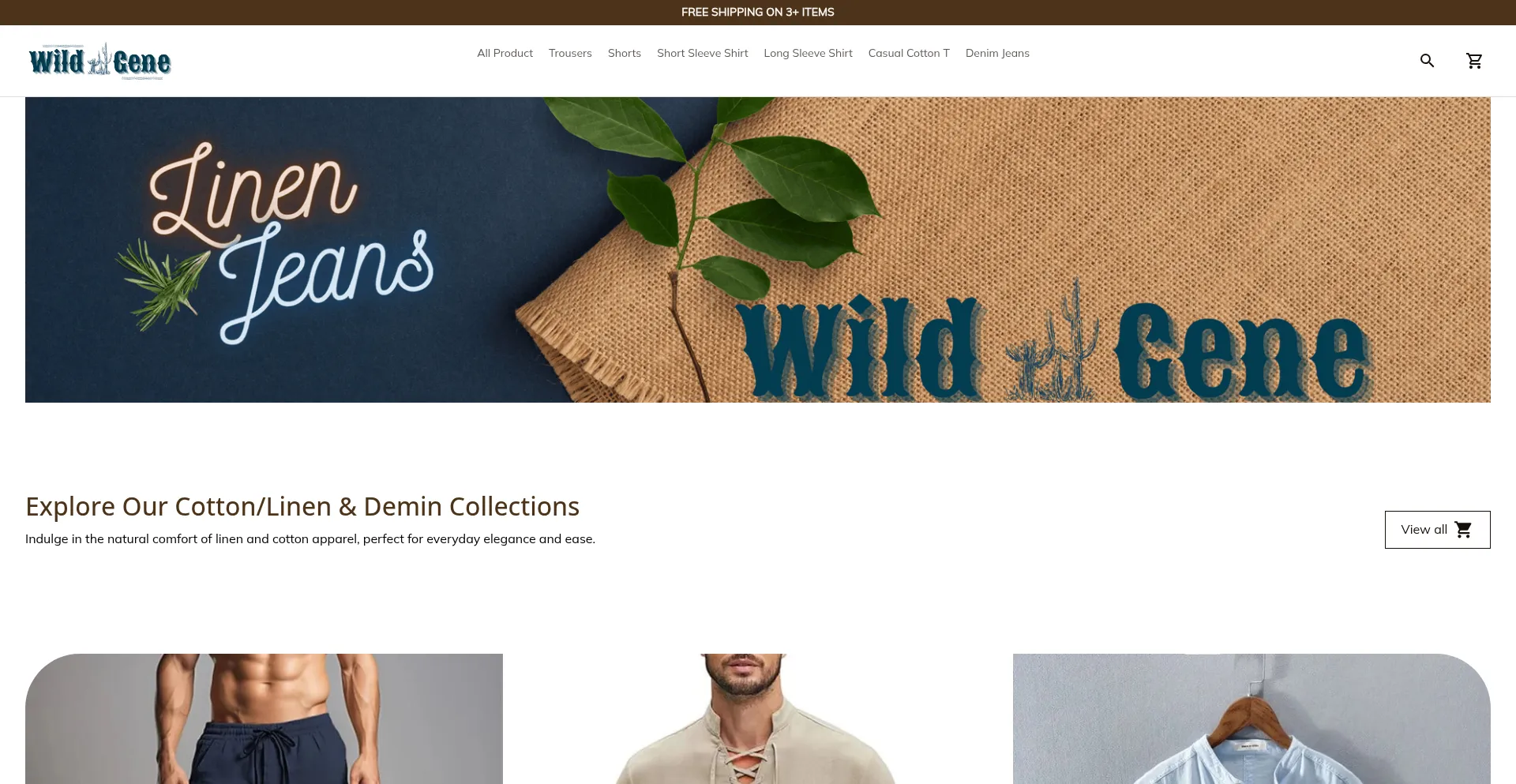 Website screenshot of Wildgene.co