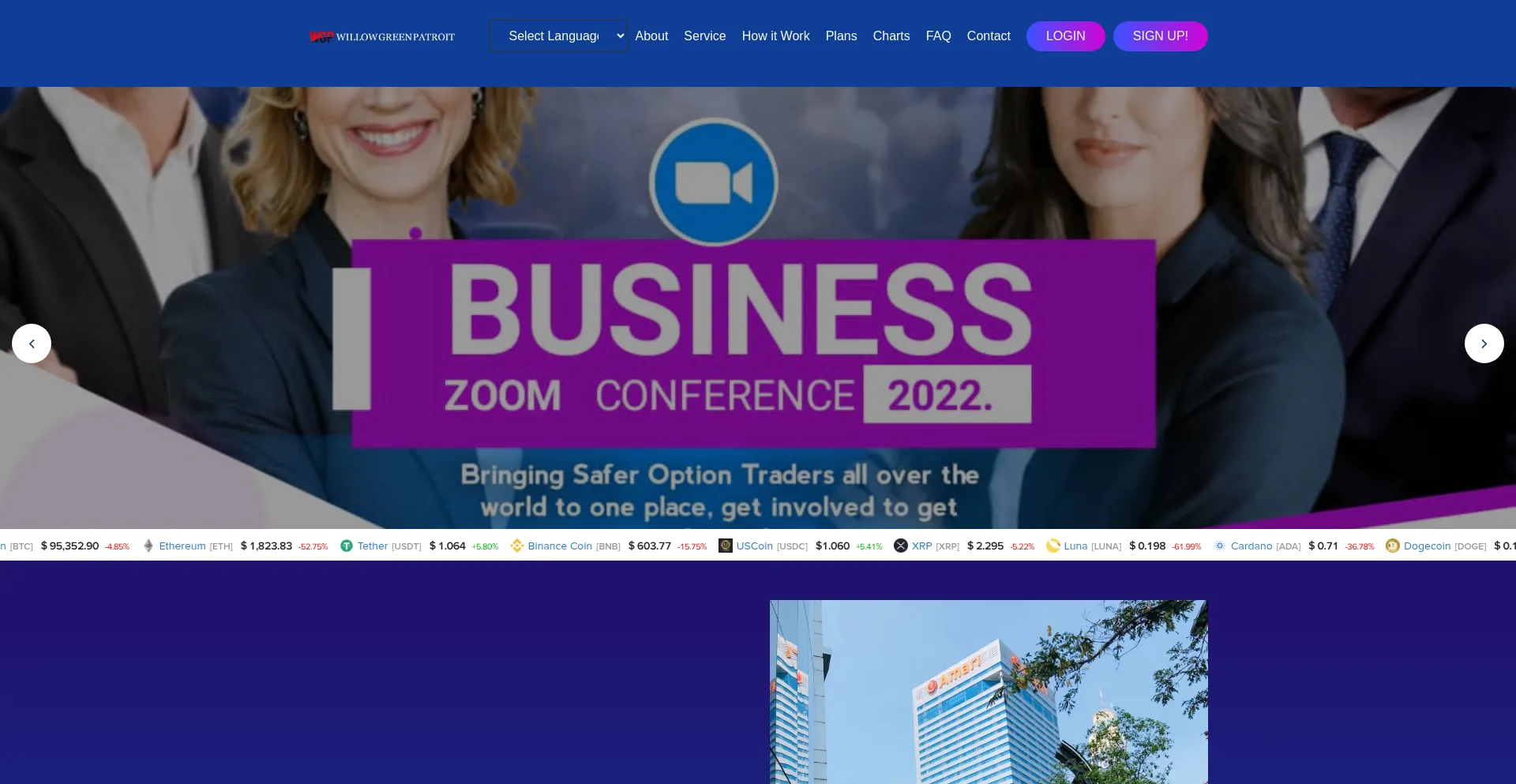 Website screenshot of Willow-greenpatroit.org
