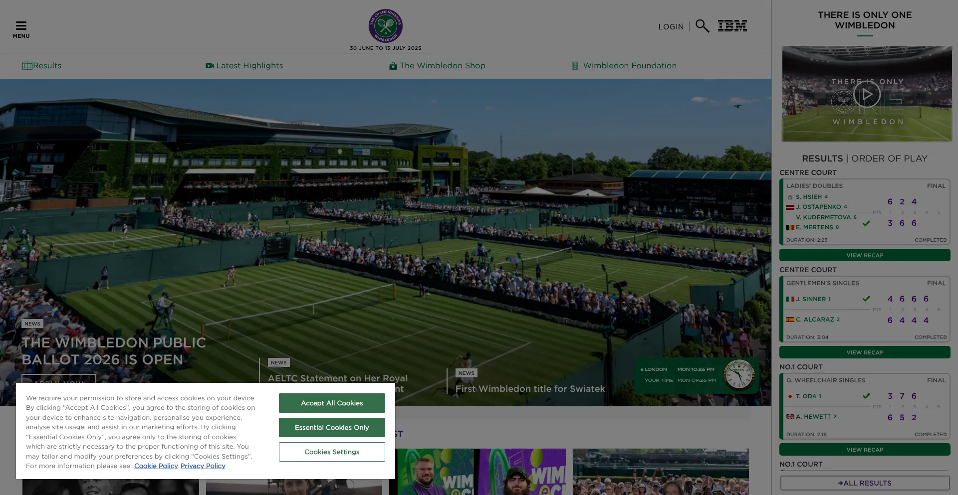 ¿És Seguro y Confiable Wimbledon.com?